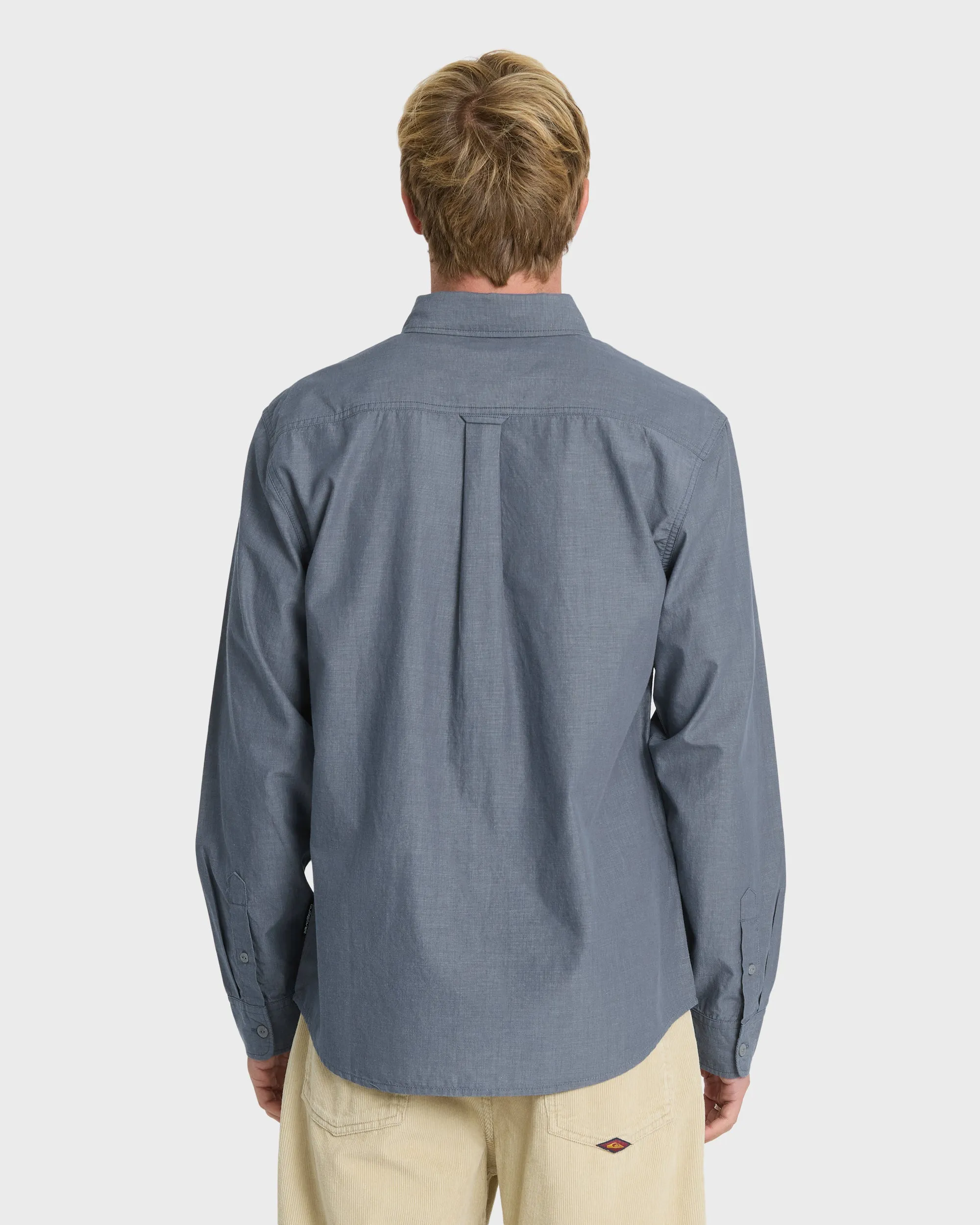 Shore Break Long Sleeve Woven Shirt - Dark Denim sold by Quiksilver product image thumbnail 2