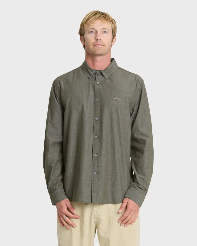 Shore Break Long Sleeve Woven Shirt - Grape Leaf made by Quiksilver