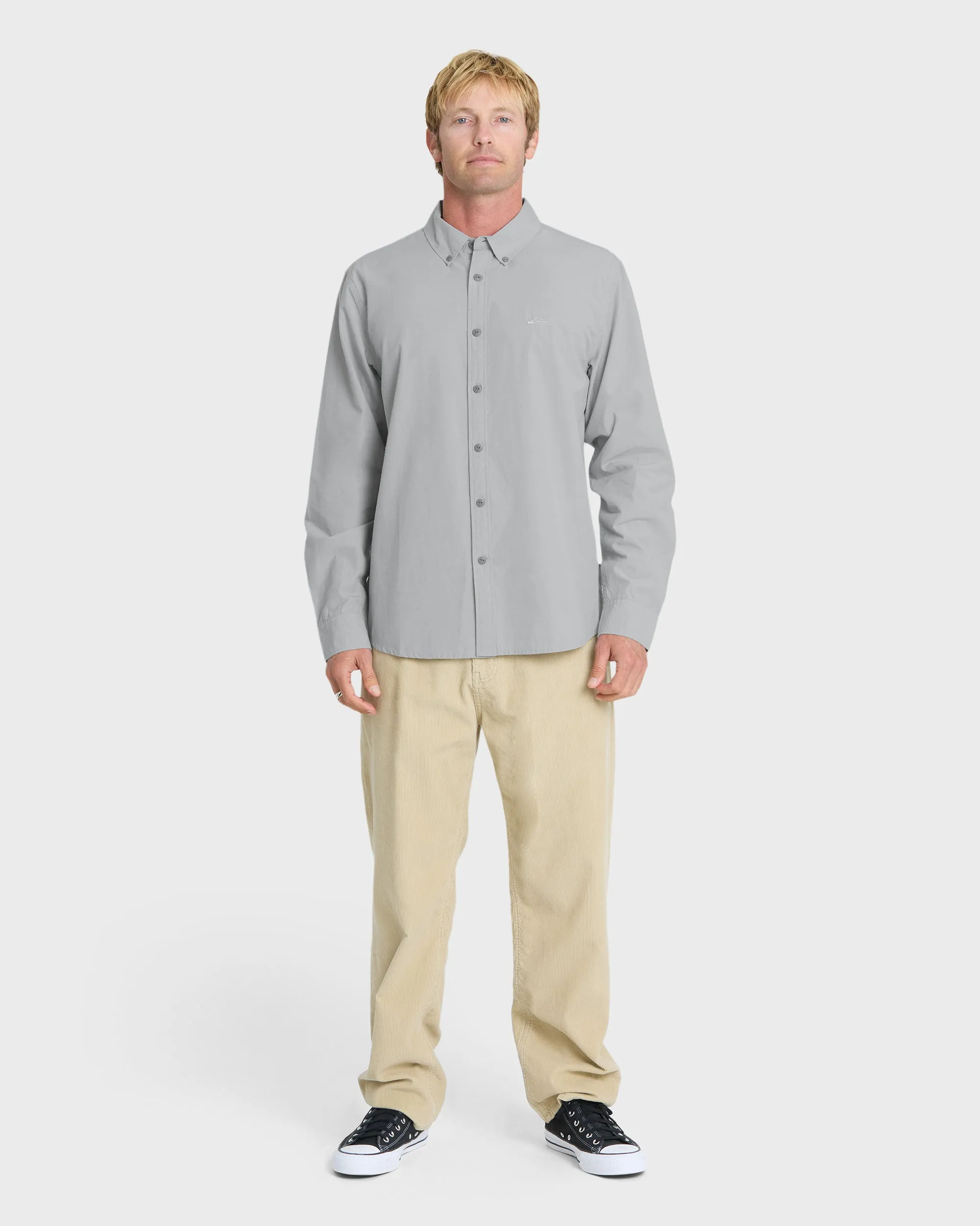 Shore Break Long Sleeve Woven Shirt - Quarry sold by Quiksilver product image thumbnail 3