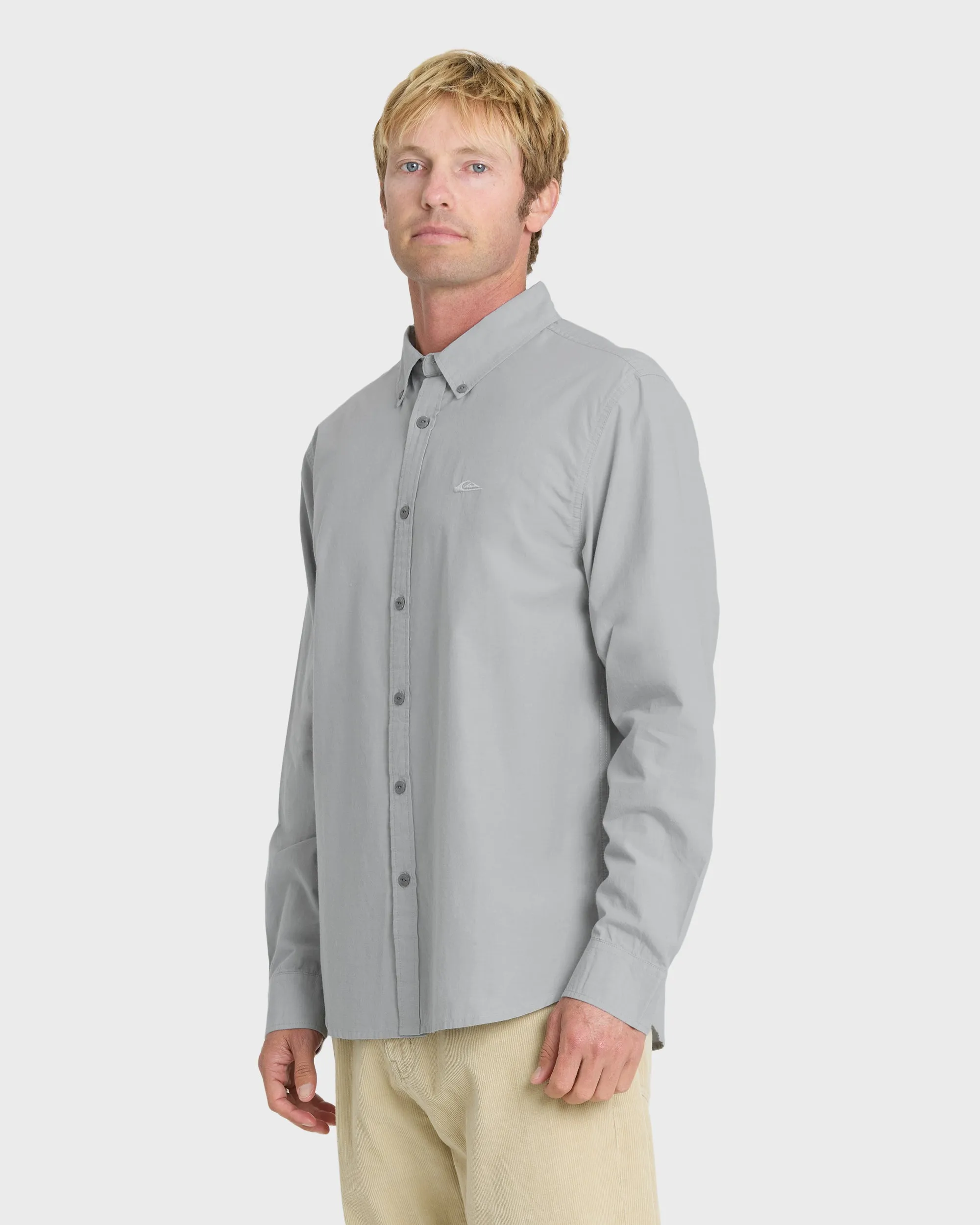 Shore Break Long Sleeve Woven Shirt - Quarry sold by Quiksilver product image thumbnail 4