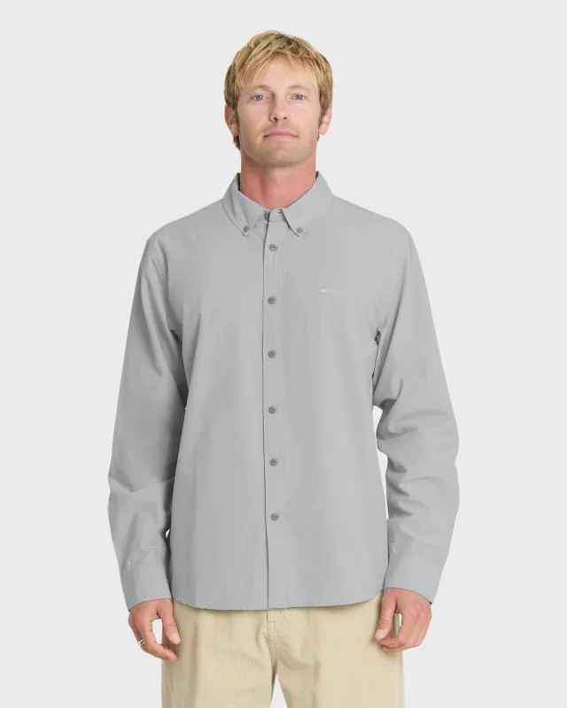Shore Break Long Sleeve Woven Shirt - Quarry made by Quiksilver