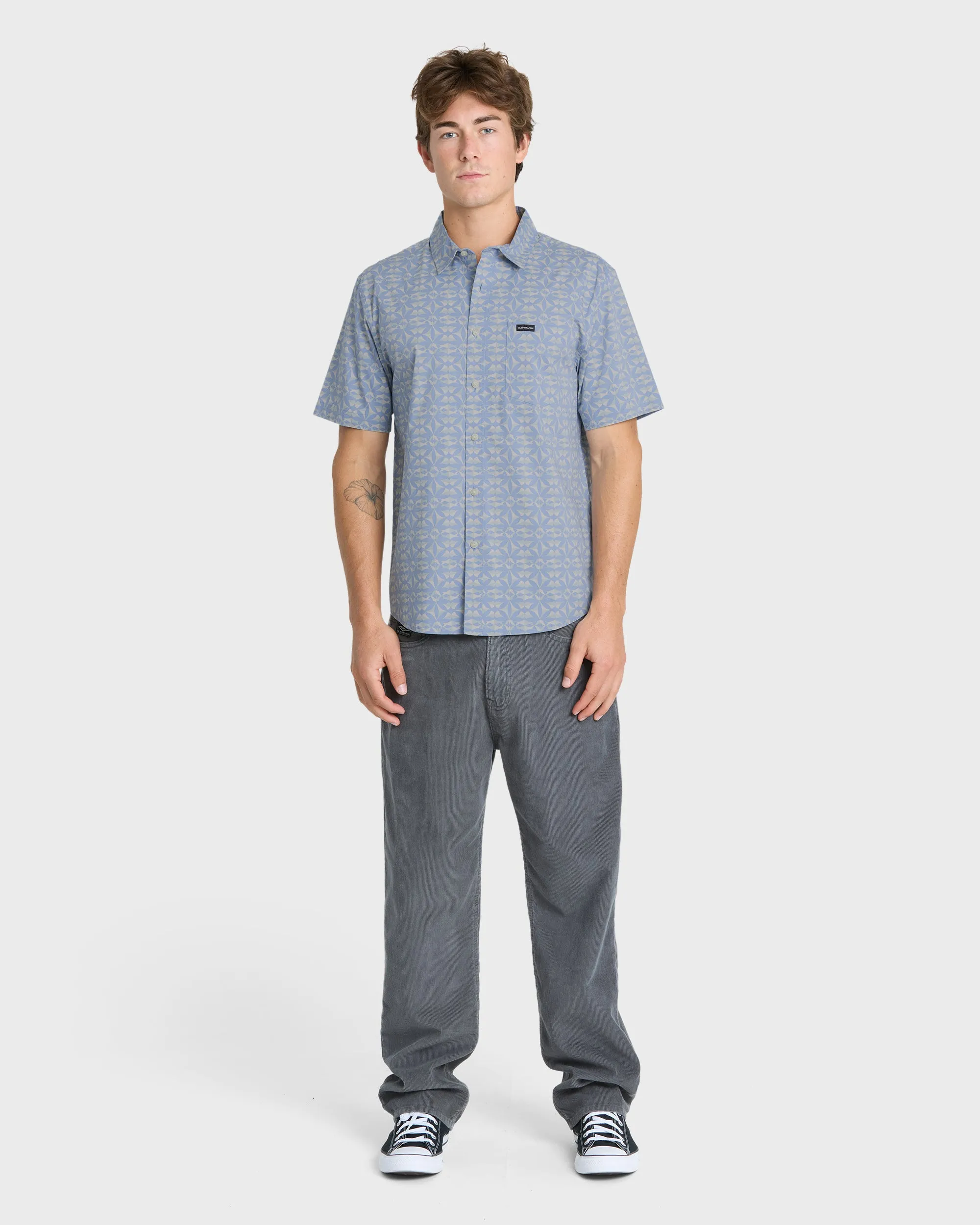 Nature Tile Classic Short Sleeve Woven Shirt - Quiet Harbor sold by Quiksilver product image thumbnail 3