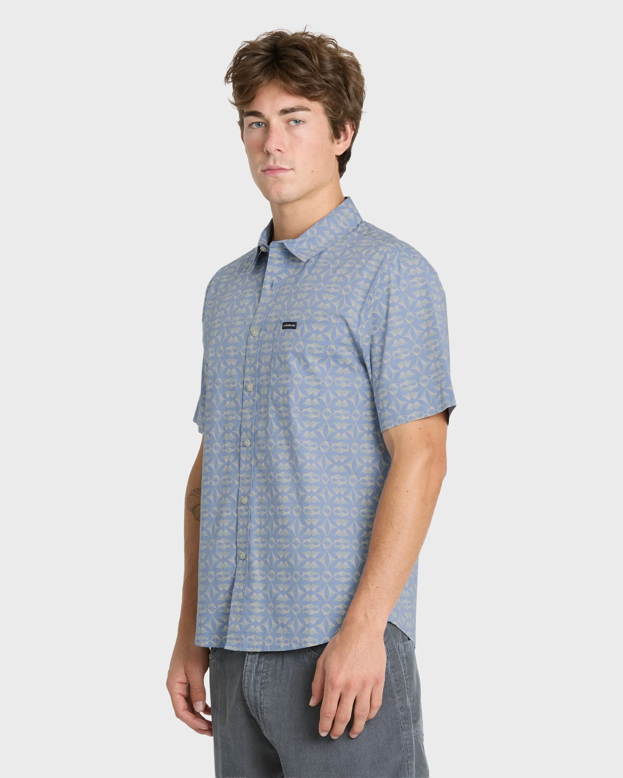 Nature Tile Classic Short Sleeve Woven Shirt - Quiet Harbor sold by Quiksilver product image thumbnail 4