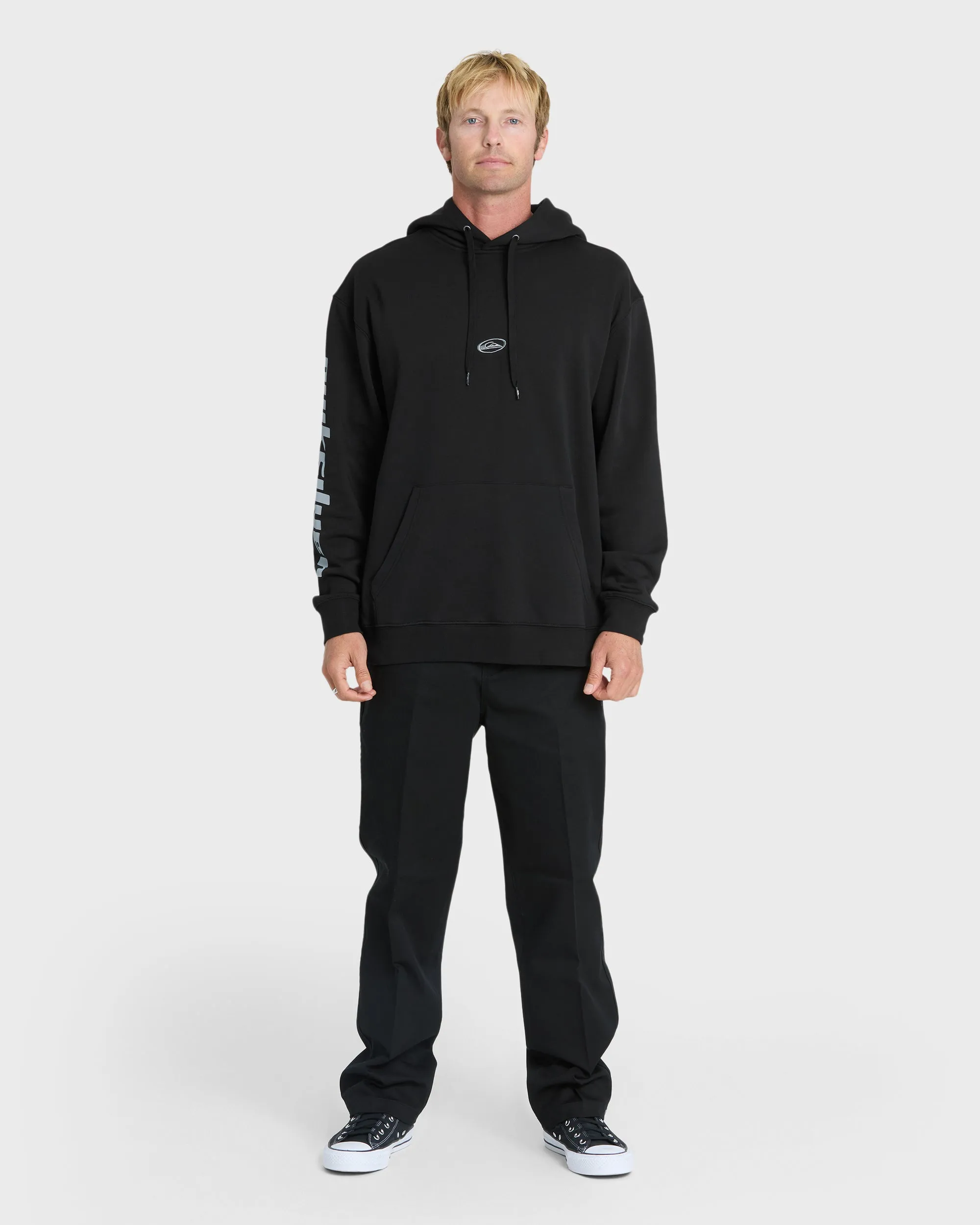 Clutch Logo Pullover Hoodie - Anthracite sold by Quiksilver product image thumbnail 3
