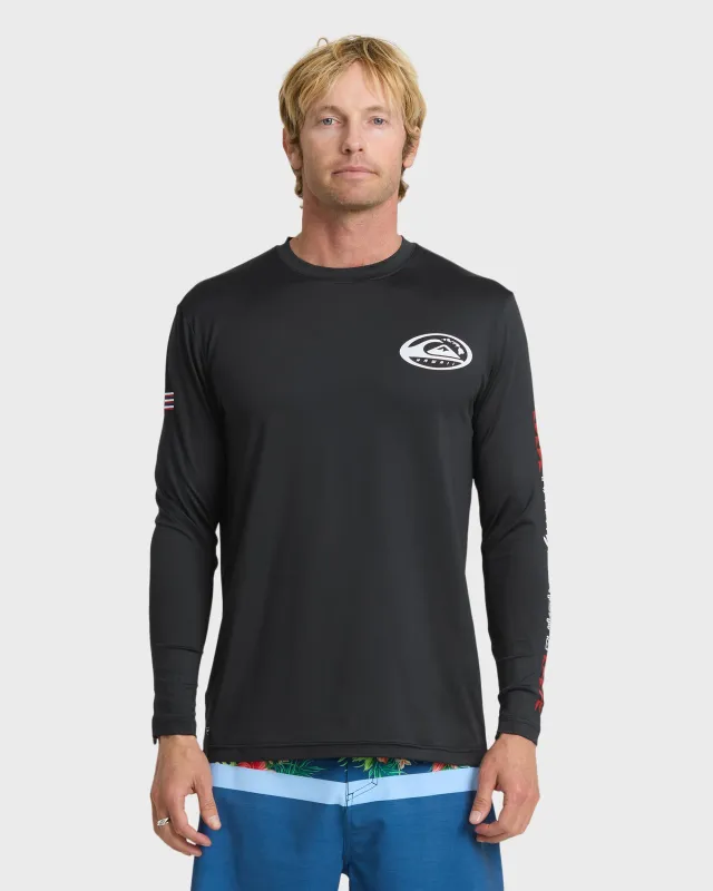 Hawaii Everyday UPF 50 Long Sleeve Surf Tee - Black made by Quiksilver