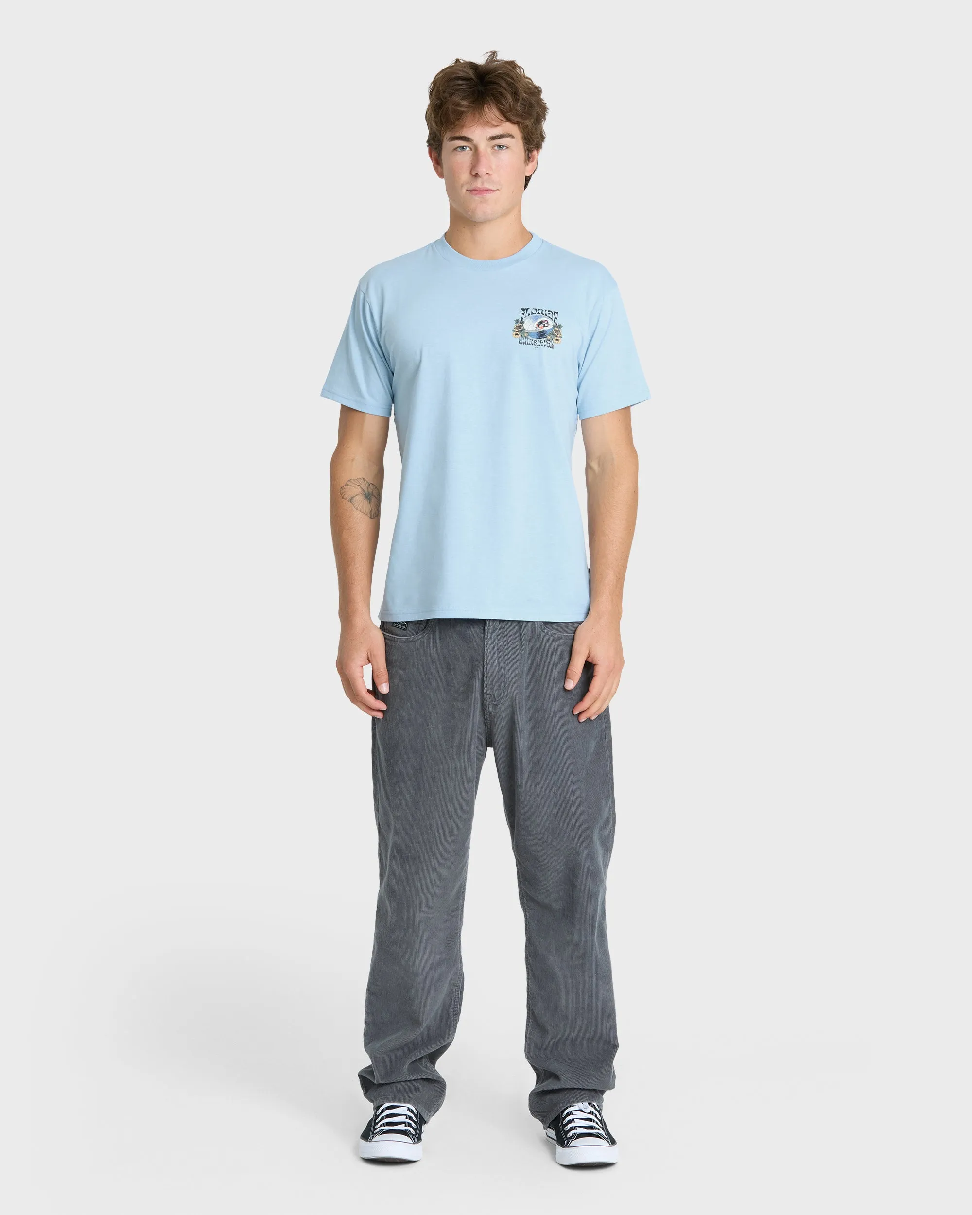 Grateful Florida Classic Short Sleeve Knit T-Shirt - Skyway Heather sold by Quiksilver product image thumbnail 3