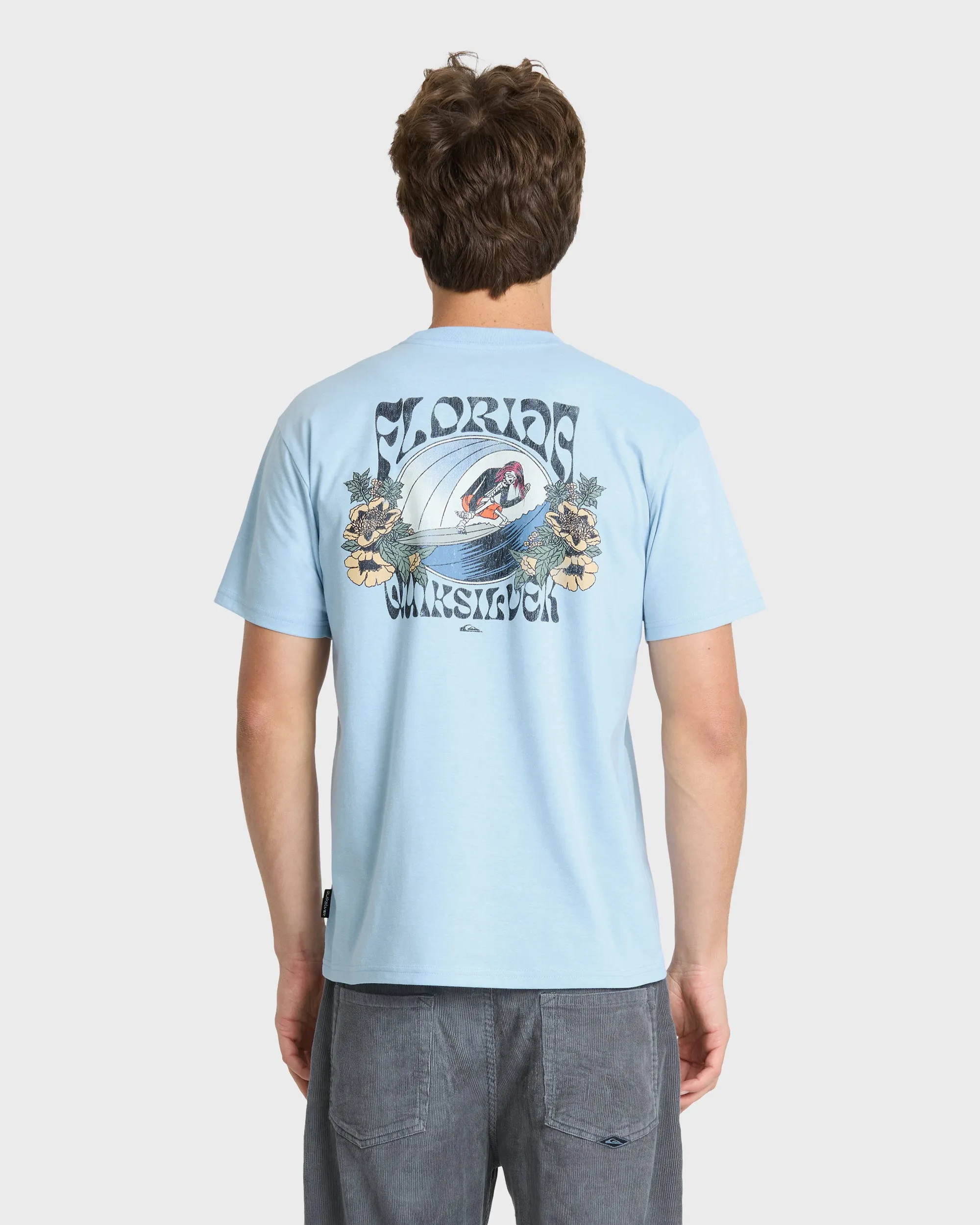 Grateful Florida Classic Short Sleeve Knit T-Shirt - Skyway Heather sold by Quiksilver product image thumbnail 2