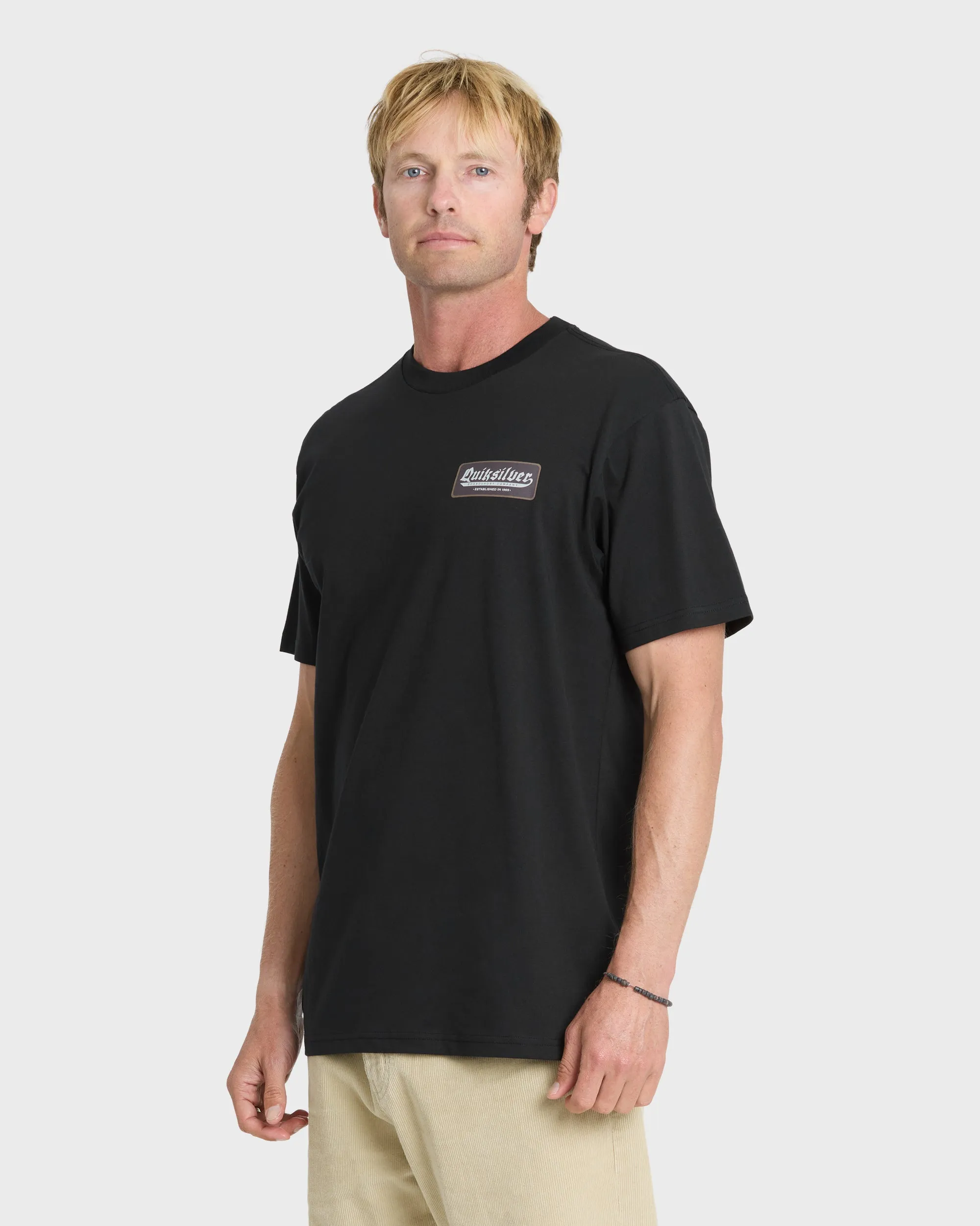 Oldie Classic Short Sleeve Knit T-Shirt - Black sold by Quiksilver product image thumbnail 4