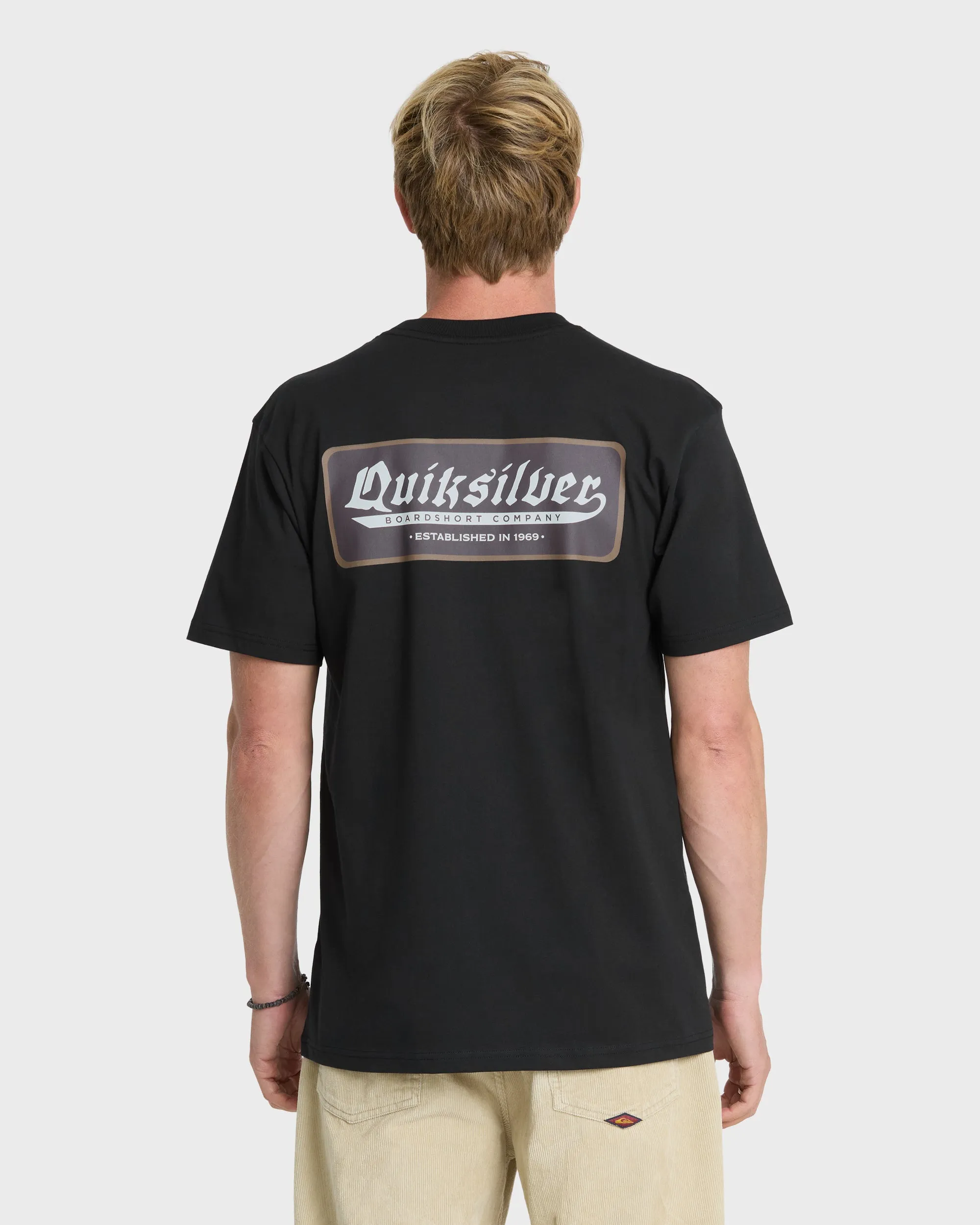 Oldie Classic Short Sleeve Knit T-Shirt - Black sold by Quiksilver product image thumbnail 2