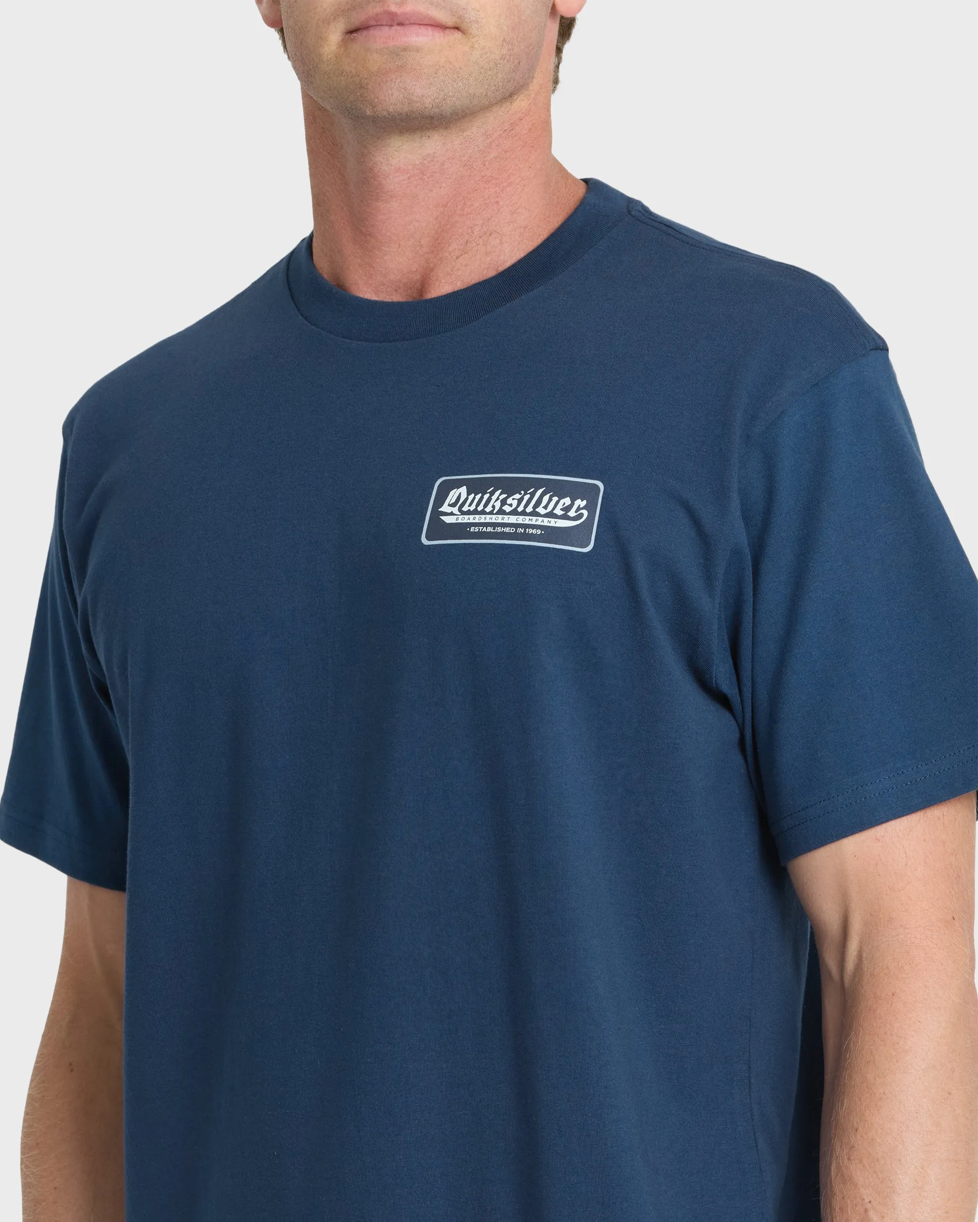Oldie Classic Short Sleeve Knit T-Shirt - Dark Denim sold by Quiksilver product image thumbnail 5