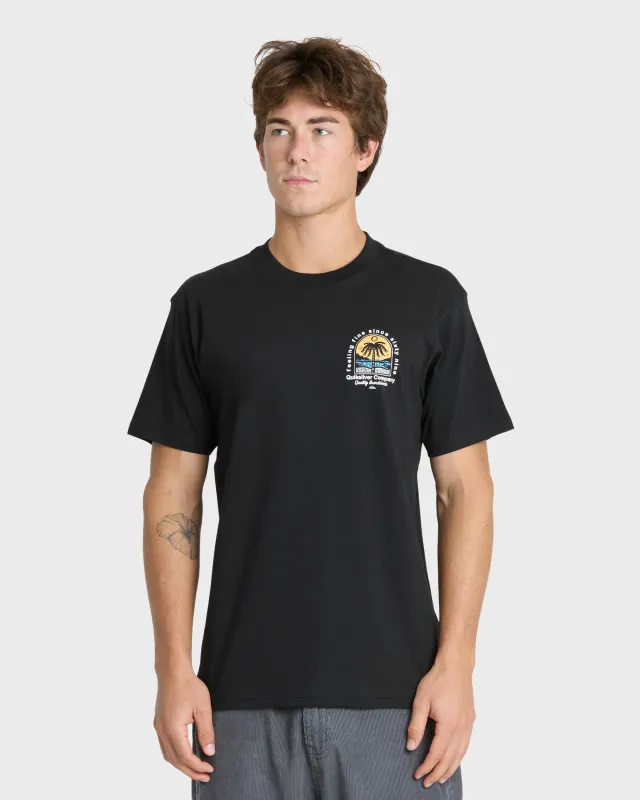 Easy Feeling Short Sleeve Knit T-Shirt - Black made by Quiksilver