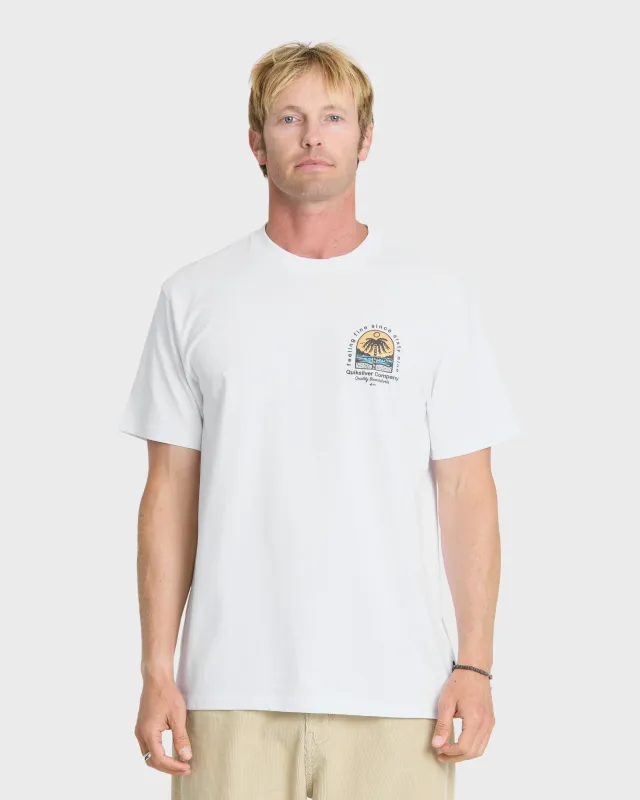 Easy Feeling Short Sleeve Knit T-Shirt - White made by Quiksilver