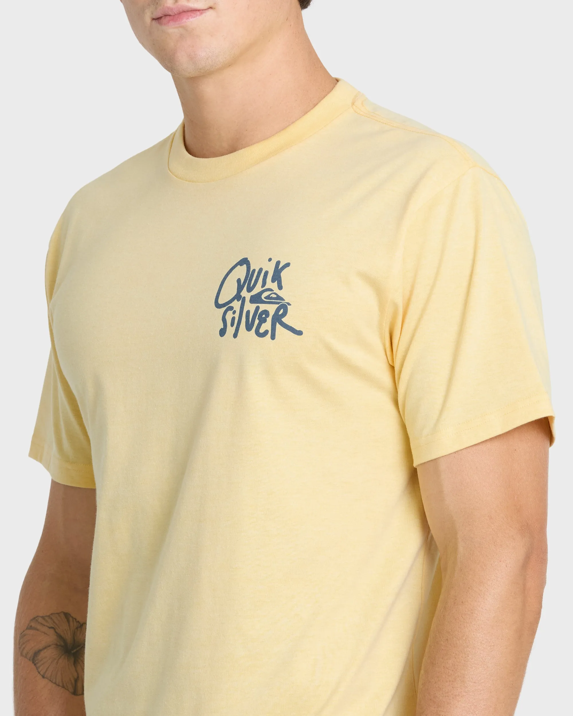 Shred Classic Short Sleeve Knit T-Shirt - Straw Heather sold by Quiksilver product image thumbnail 5
