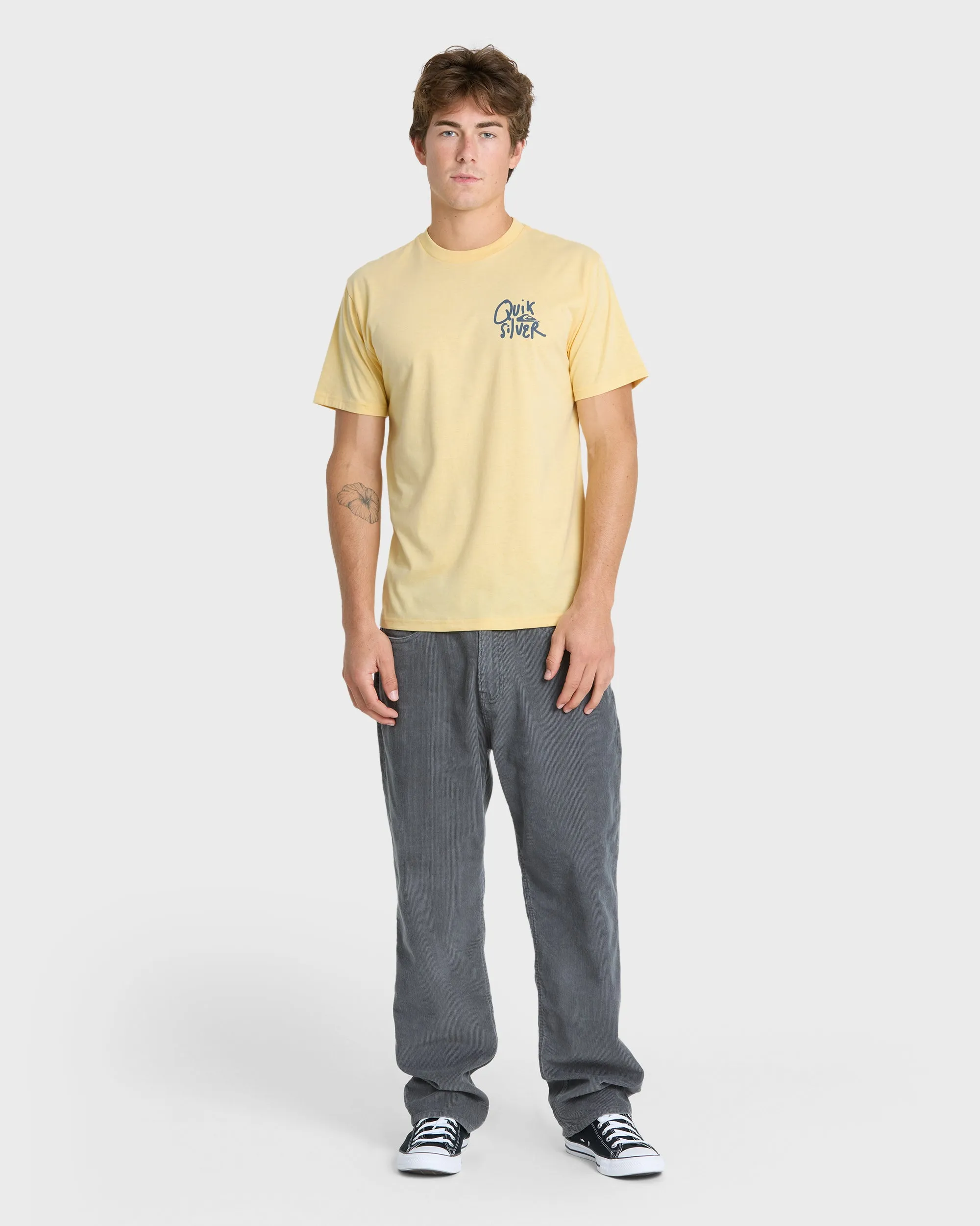 Shred Classic Short Sleeve Knit T-Shirt - Straw Heather sold by Quiksilver product image thumbnail 3