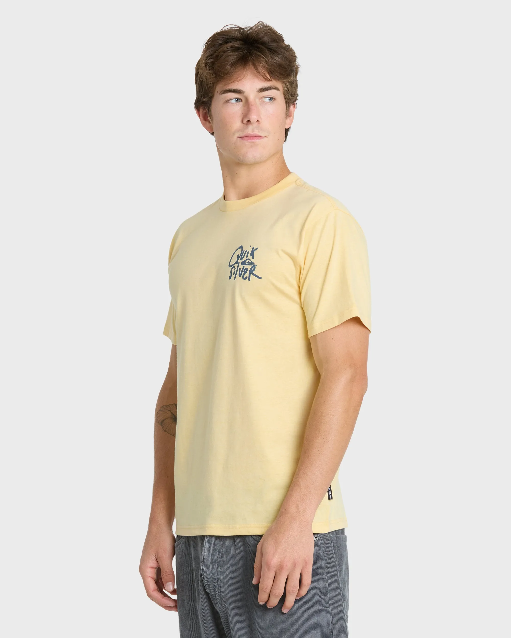 Shred Classic Short Sleeve Knit T-Shirt - Straw Heather sold by Quiksilver product image thumbnail 4