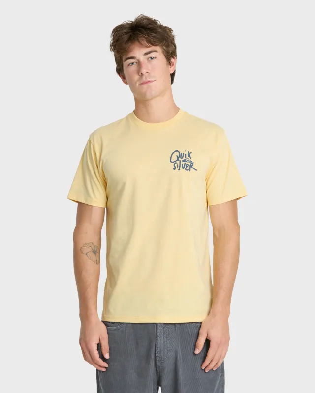 Shred Classic Short Sleeve Knit T-Shirt - Straw Heather made by Quiksilver