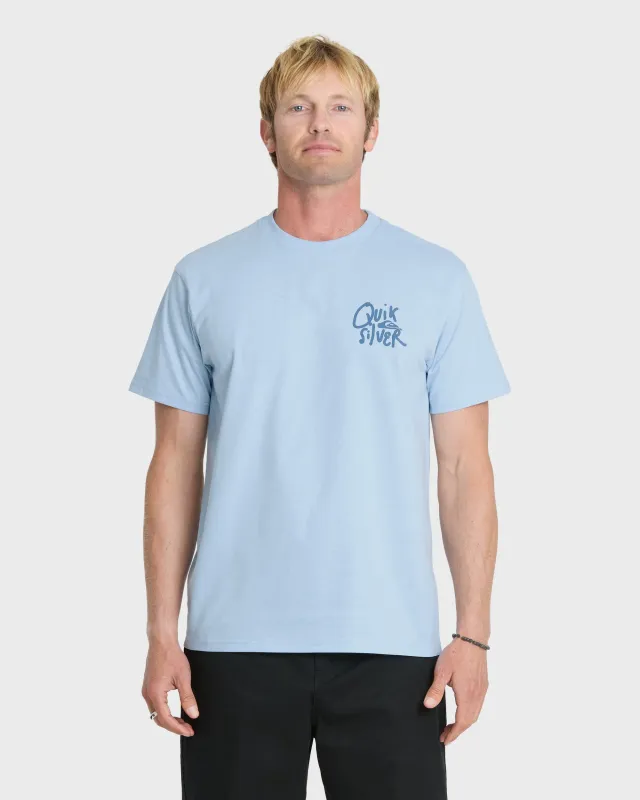 Shred Classic Short Sleeve Knit T-Shirt - Skyway Heather made by Quiksilver