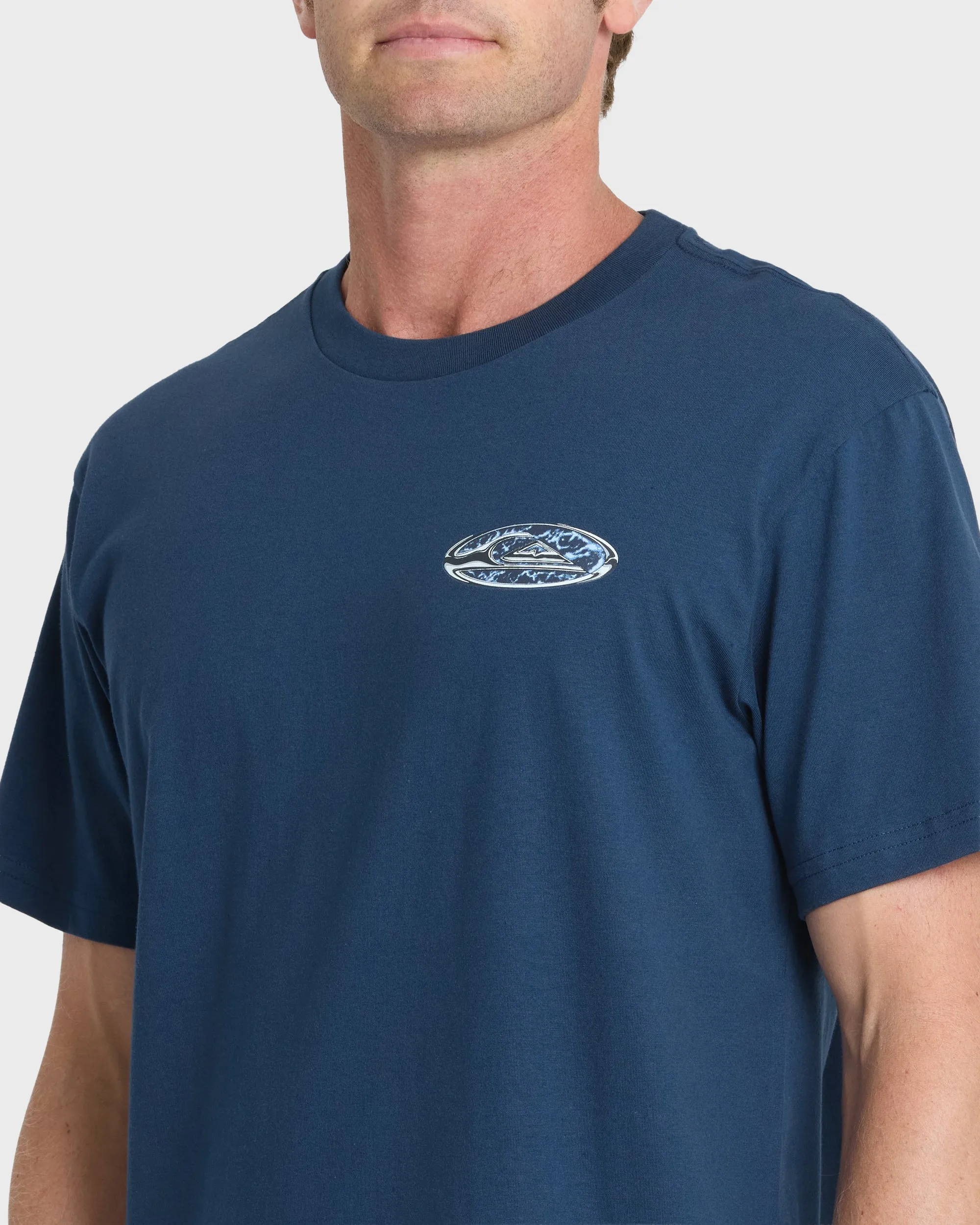 Solar Rain Classic Short Sleeve T-Shirt - Dark Denim sold by Quiksilver product image thumbnail 5