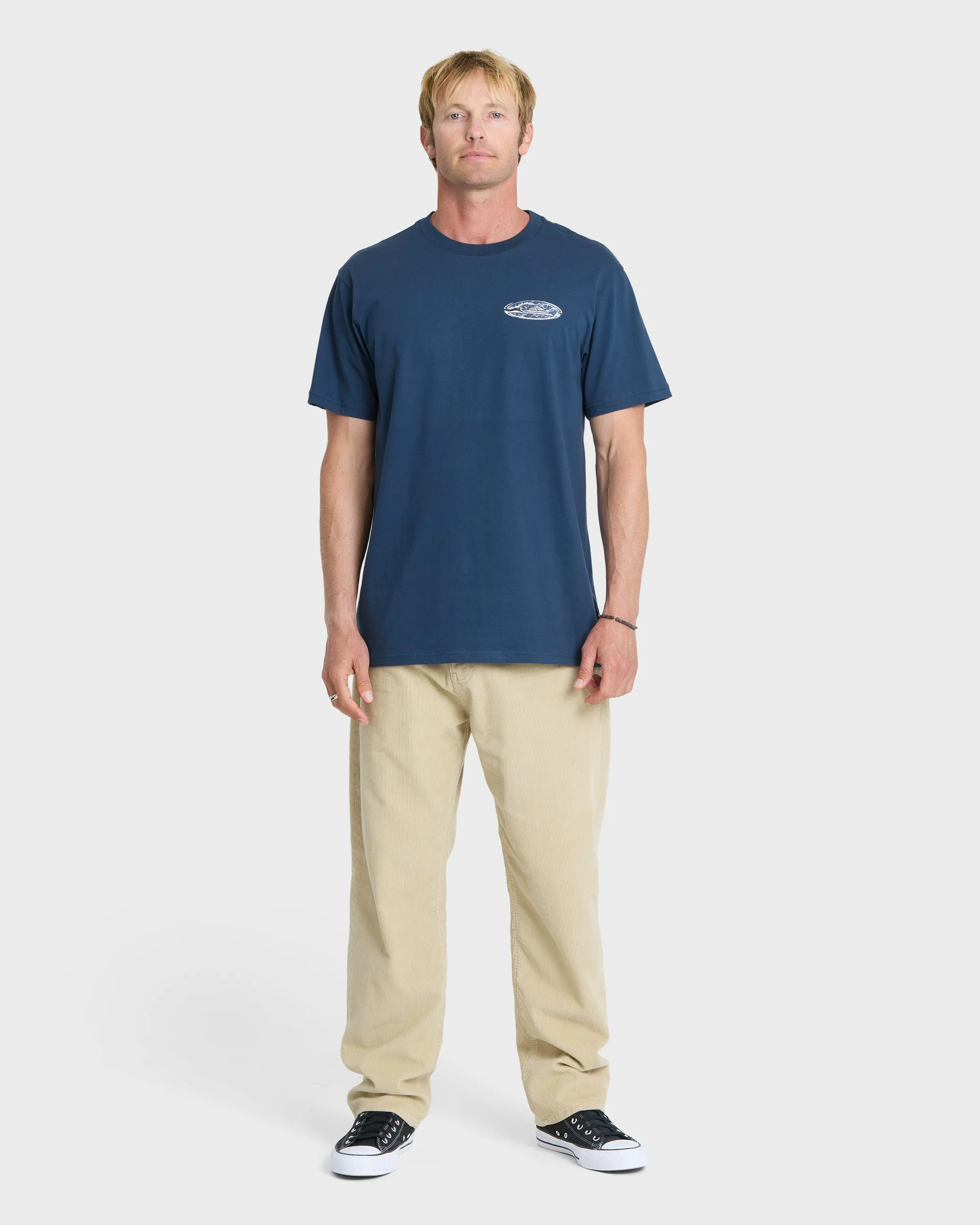 Solar Rain Classic Short Sleeve T-Shirt - Dark Denim sold by Quiksilver product image thumbnail 3