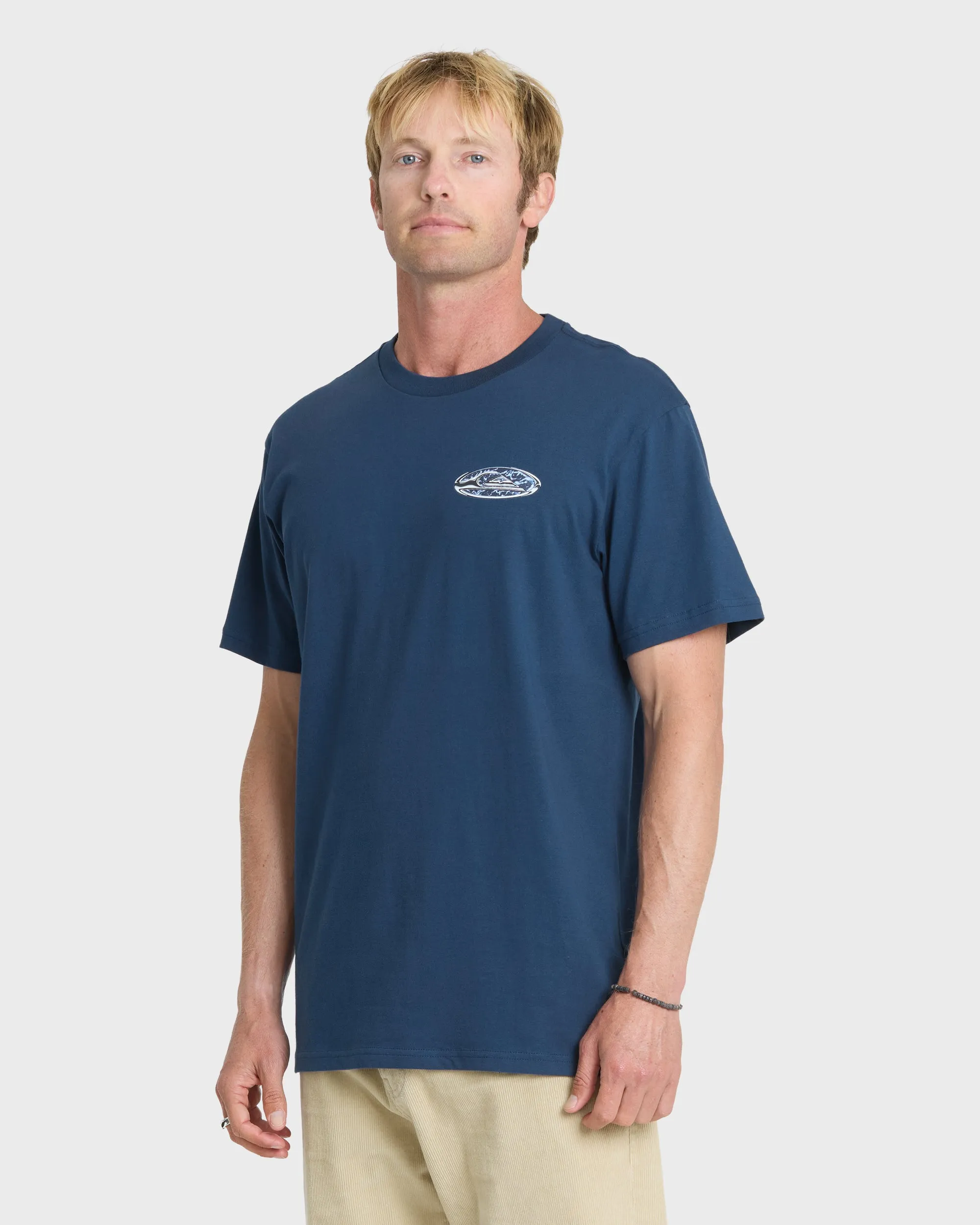 Solar Rain Classic Short Sleeve T-Shirt - Dark Denim sold by Quiksilver product image thumbnail 4