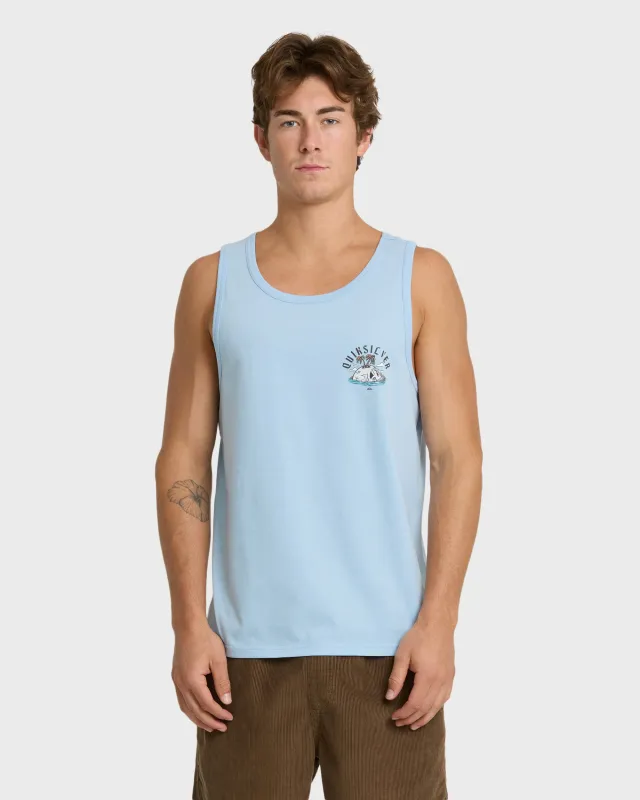 Skull Rock Tank Top - Skyway Heather made by Quiksilver