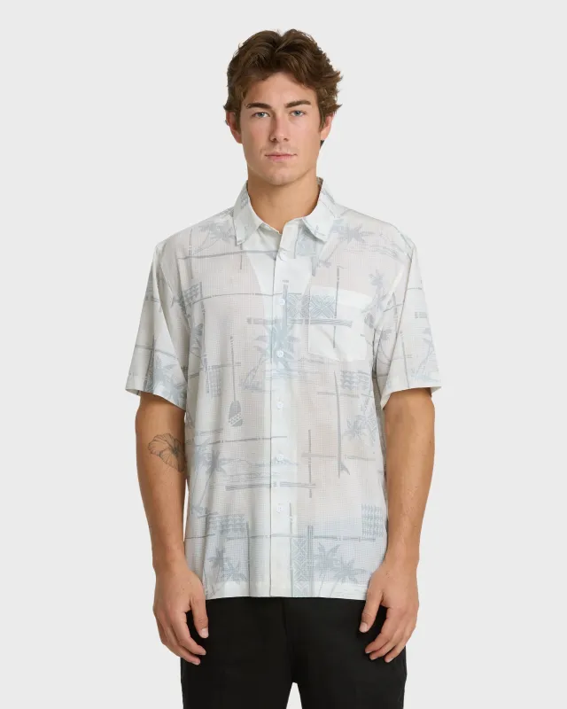 Waterman Island Time Short Sleeve Woven Shirt - White made by Quiksilver