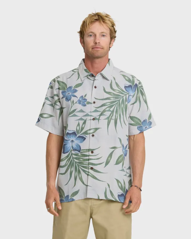 Waterman Palapa Floral Short Sleeve Woven Shirt - High Rise made by Quiksilver