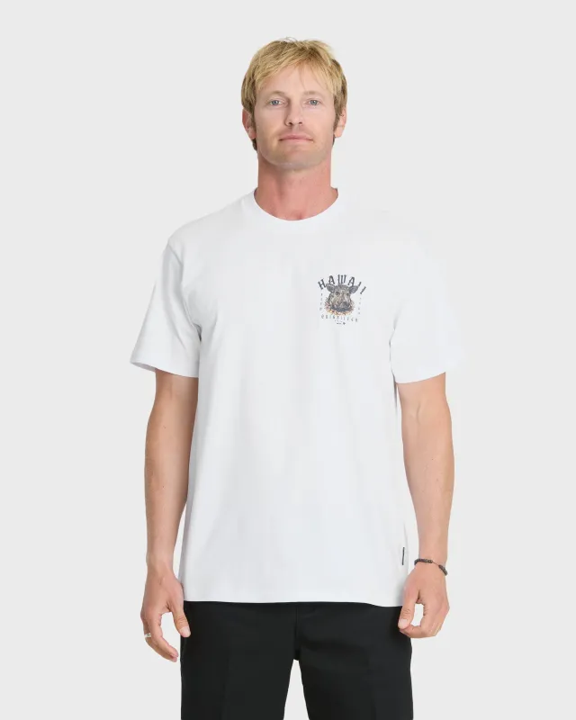 Hawaii Kalua Short Sleeve Cotton T-Shirt - White made by Quiksilver