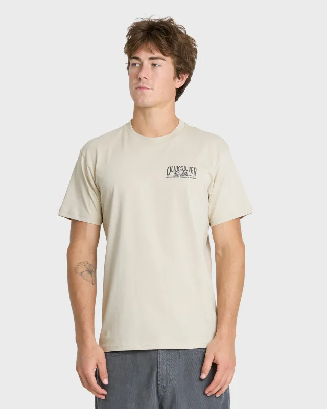 California Dreamer Classic Short Sleeve Knit T-Shirt - Peyote made by Quiksilver