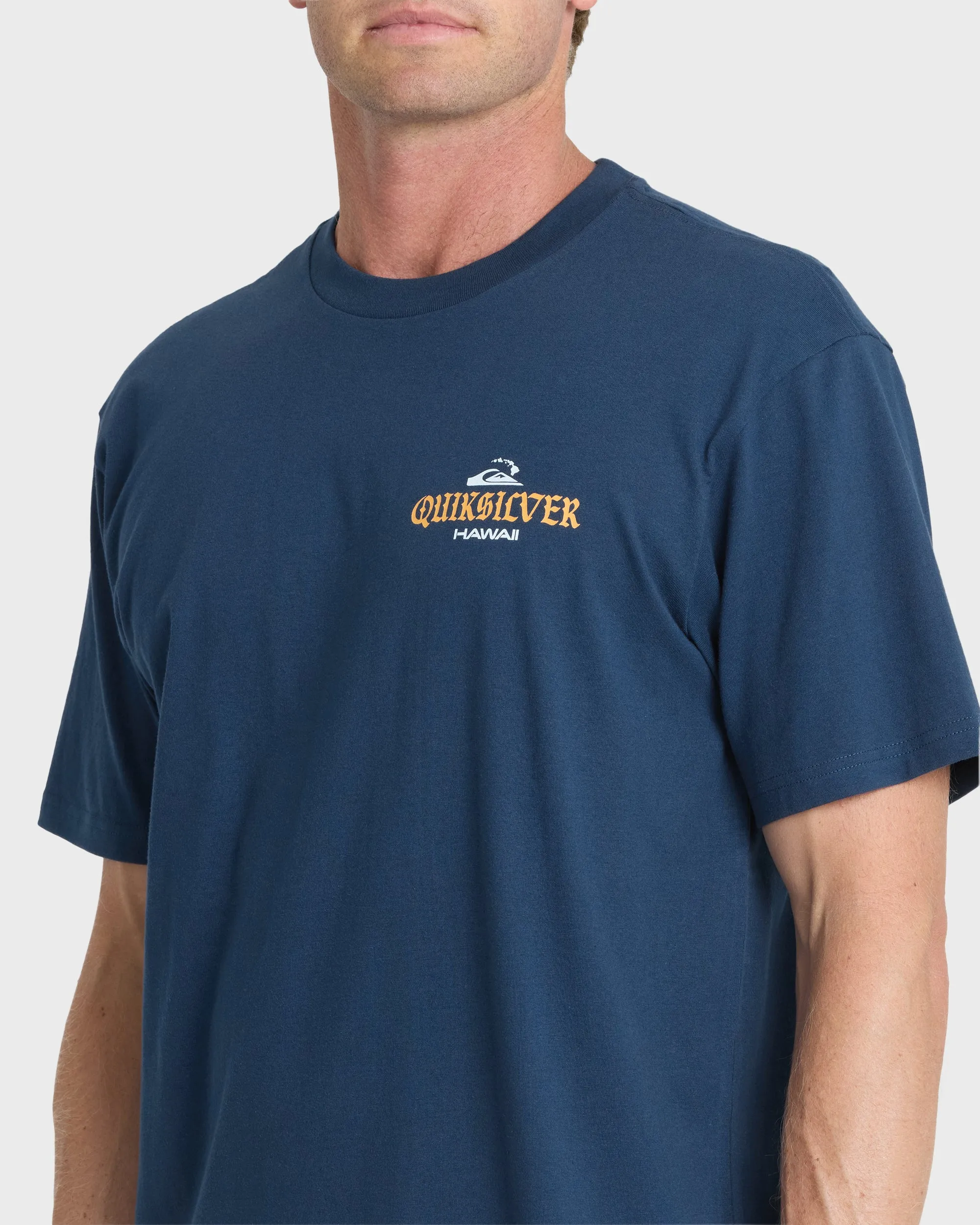 Hawaii Barb Wire Classic Short Sleeve Cotton T-Shirt - Dark Denim sold by Quiksilver product image thumbnail 5