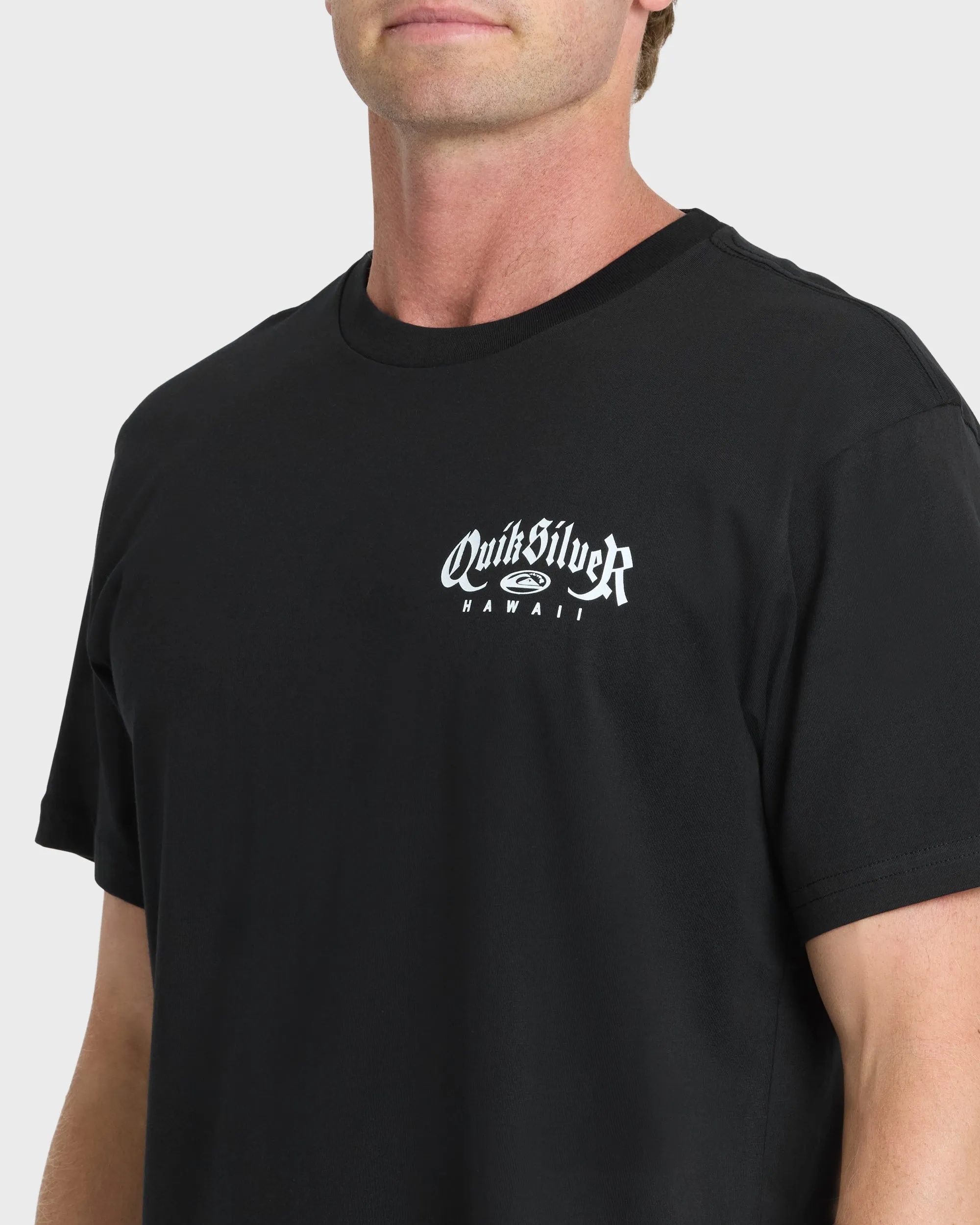 Hawaii Old English Classic Short Sleeve Knit T-Shirt - Black sold by Quiksilver product image thumbnail 5