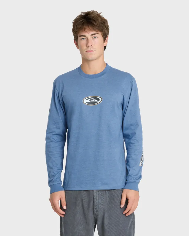 Clutch Long Sleeve Knit T-Shirt - Quiet Harbor Heather made by Quiksilver