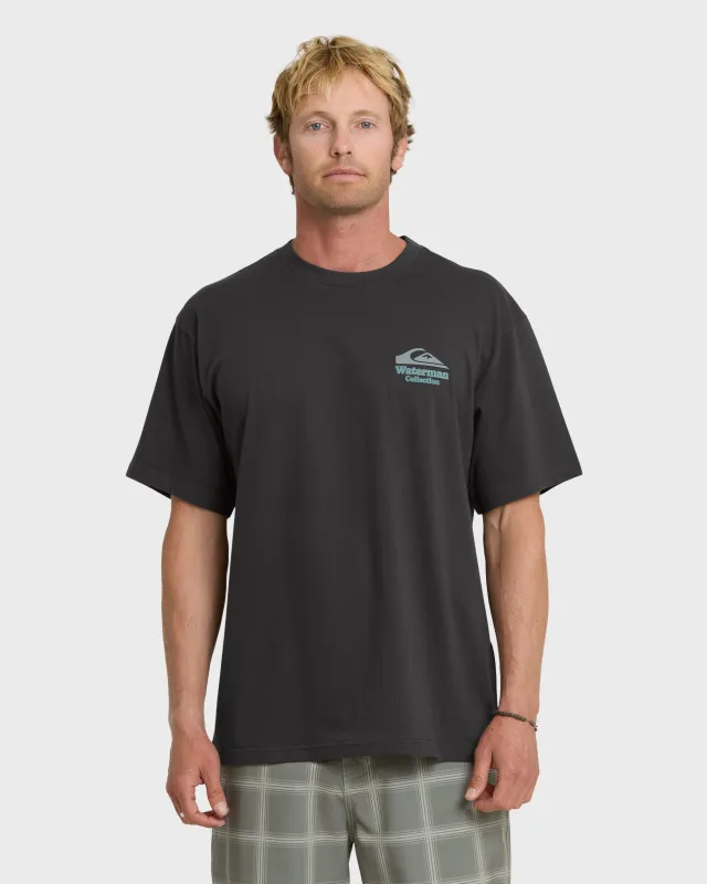 Waterman Seabound Short Sleeve Cotton T-Shirt - Phantom made by Quiksilver