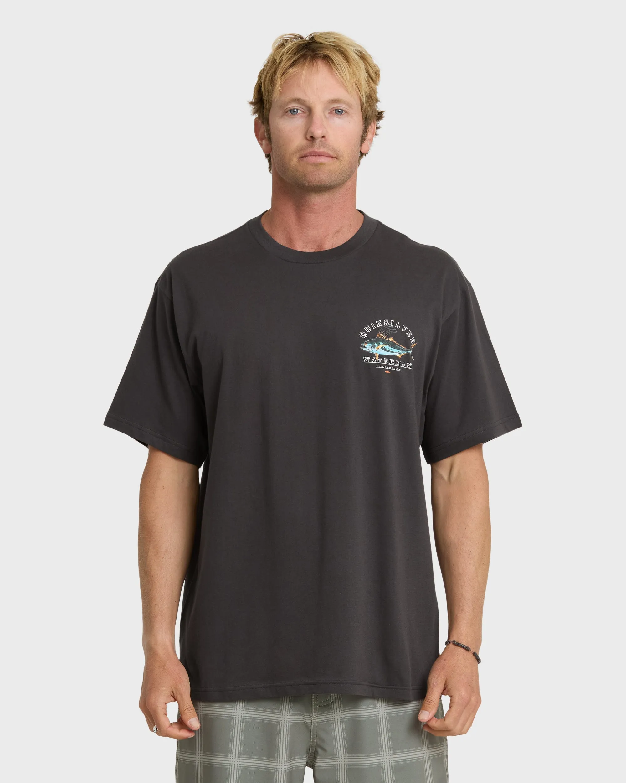 Waterman Rooster Classic Short Sleeve Knit T-Shirt - Phantom sold by Quiksilver