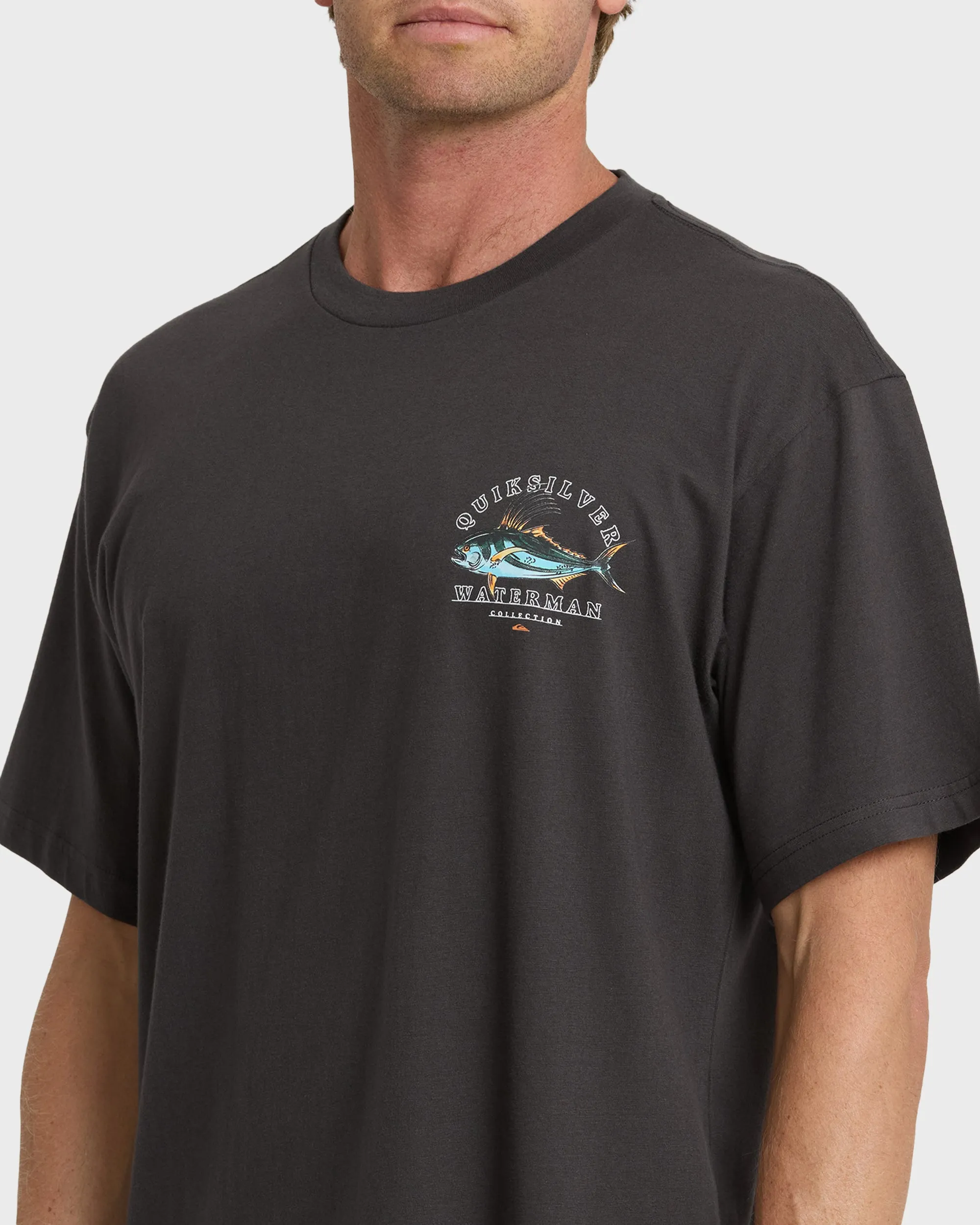 Waterman Rooster Classic Short Sleeve Knit T-Shirt - Phantom sold by Quiksilver product image thumbnail 5