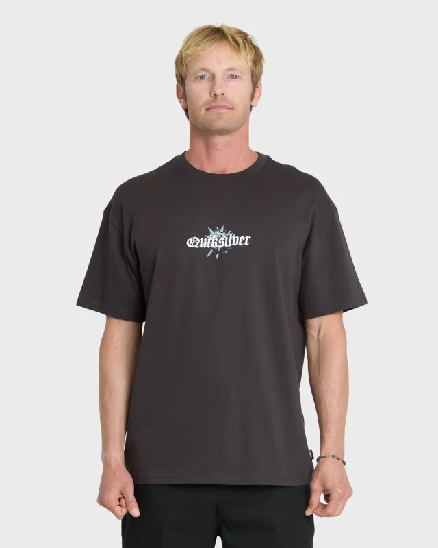 Chrome Thorn Mercury Short Sleeve Knit T-Shirt - Phantom made by Quiksilver