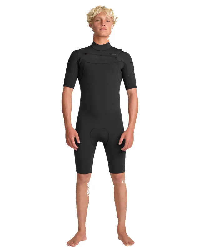 Everyday Sessions 2/2 mm Short Sleeve Chest Zip Springsuit made by Quiksilver