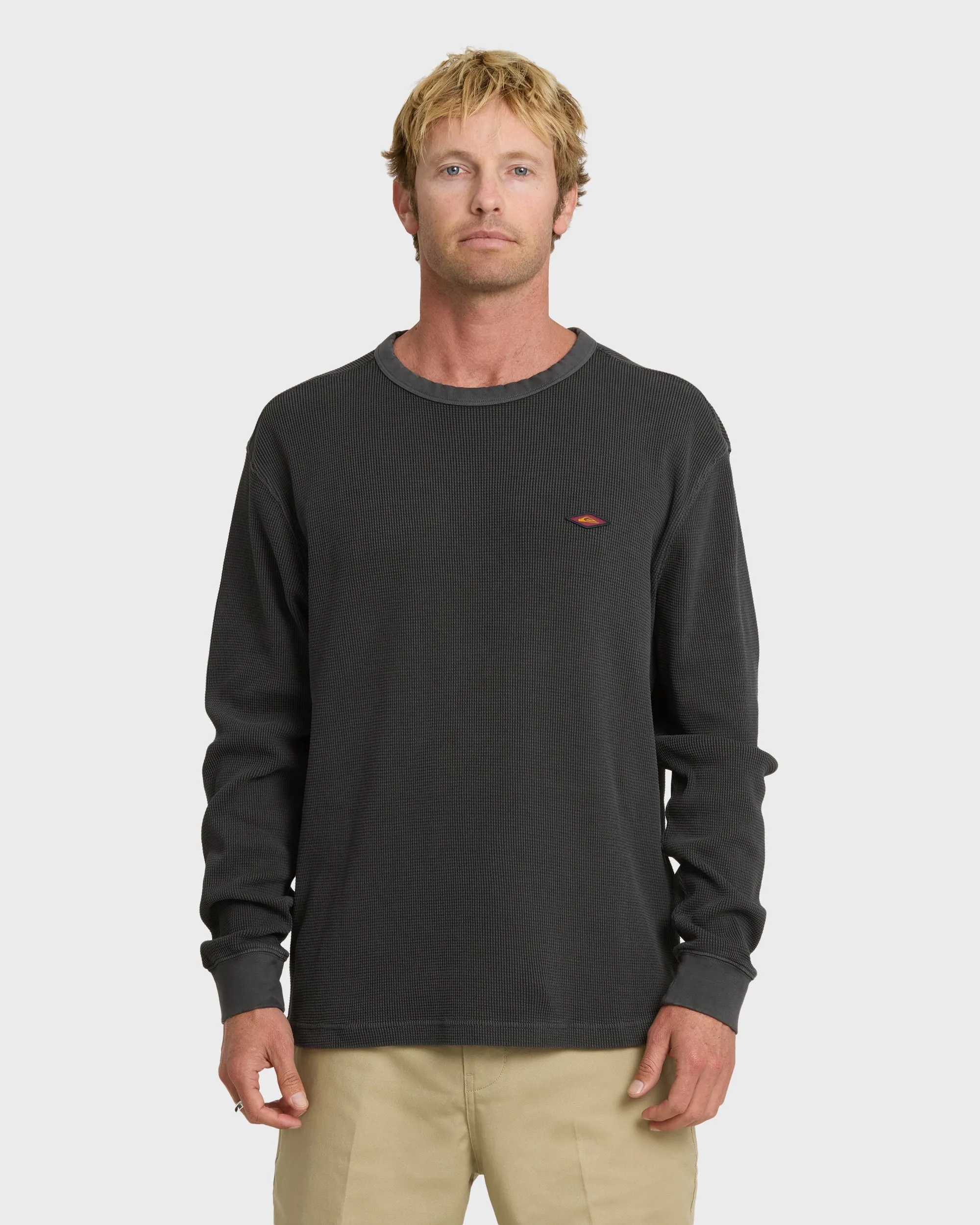 Saltwater Long Sleeve Thermal T-Shirt - Phantom sold by Quiksilver