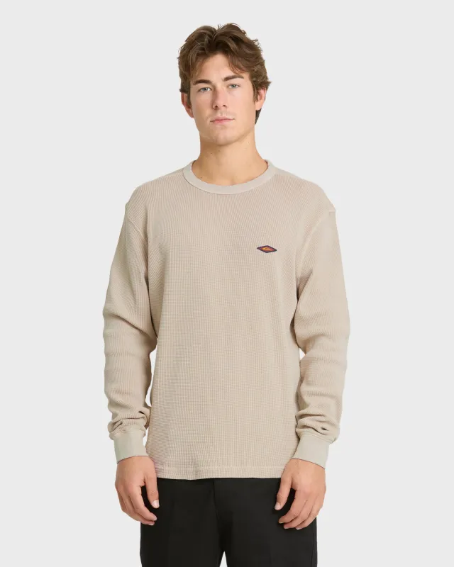 Saltwater Long Sleeve Thermal T-Shirt - Peyote made by Quiksilver