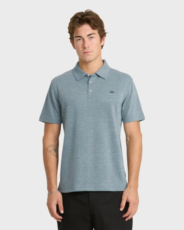 Bayshore Short Sleeve Knit Polo Shirt - Blue Coral made by Quiksilver