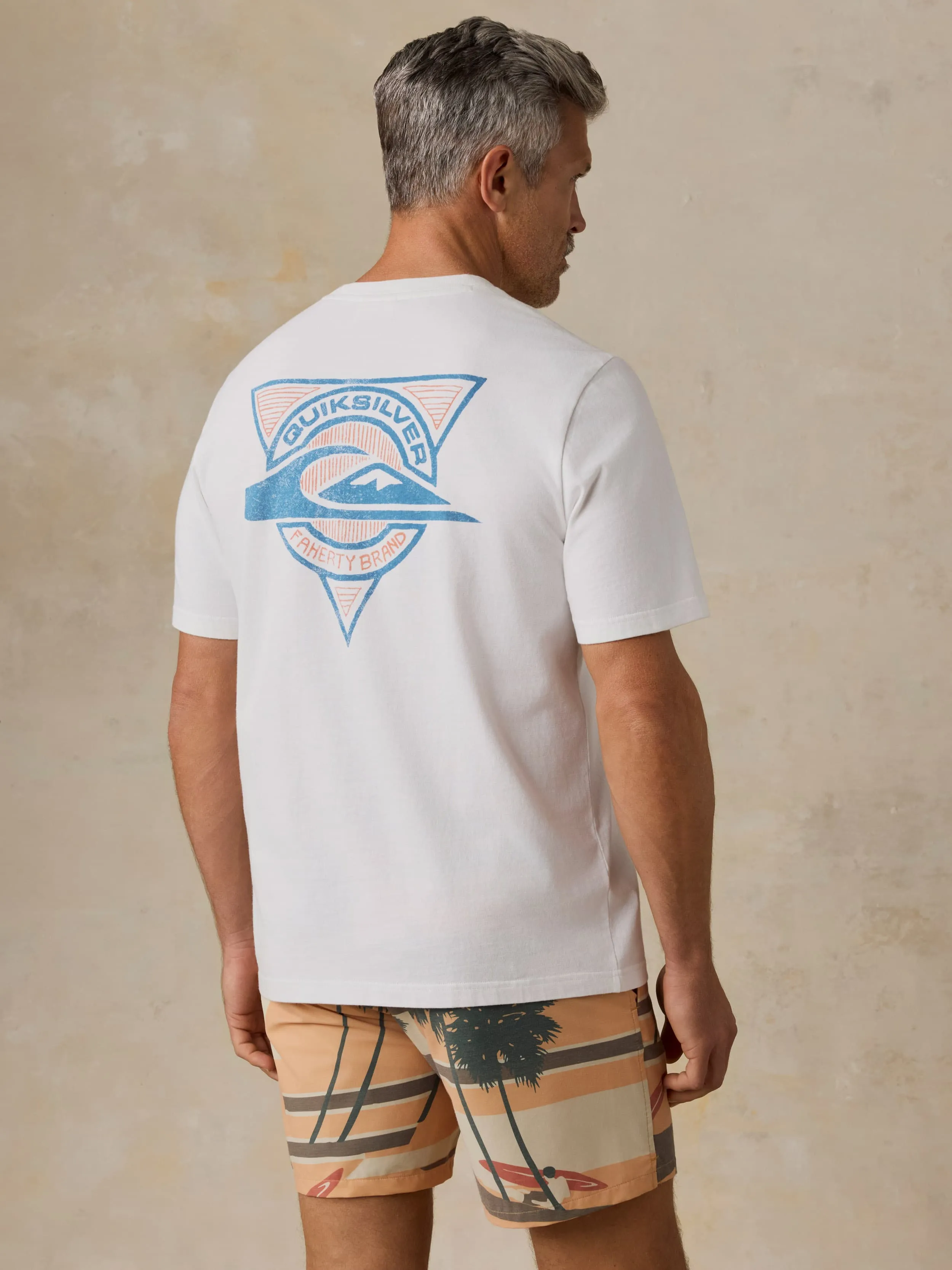 FAHERTY X QUIKSILVER HEAVY WASH TEE - WHITE sold by Quiksilver