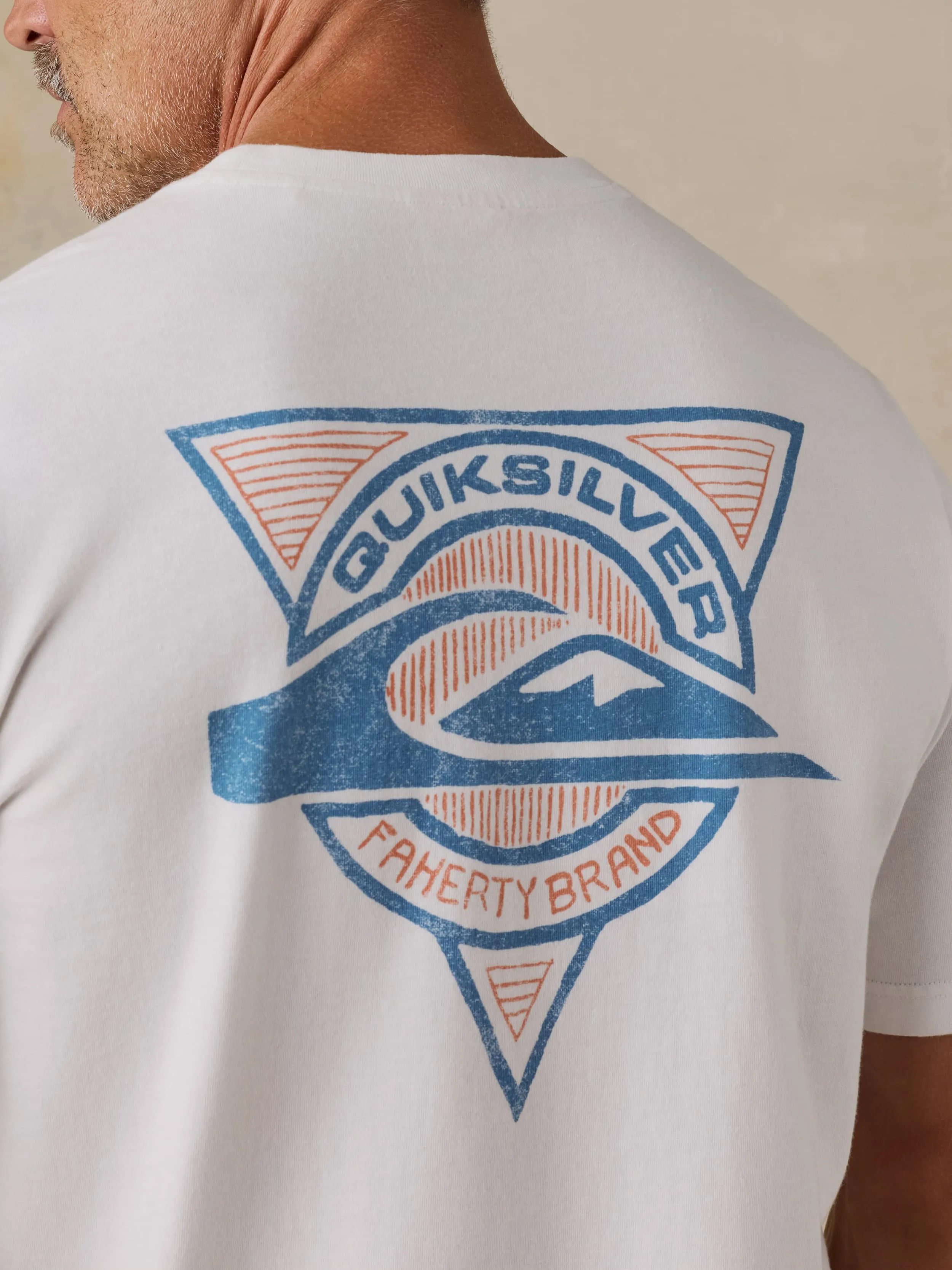 FAHERTY X QUIKSILVER HEAVY WASH TEE - WHITE sold by Quiksilver product image thumbnail 3