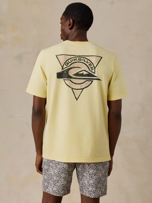 FAHERTY X QUIKSILVER HEAVY WASH TEE - BRIGHT SUN made by Quiksilver