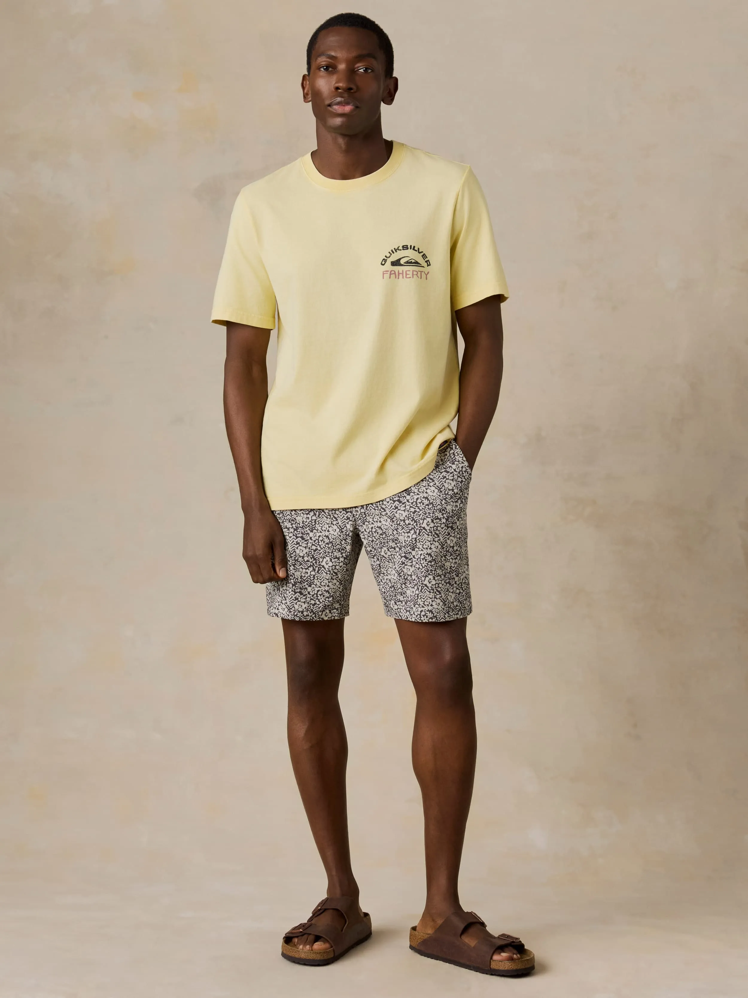 FAHERTY X QUIKSILVER HEAVY WASH TEE - BRIGHT SUN sold by Quiksilver product image thumbnail 3
