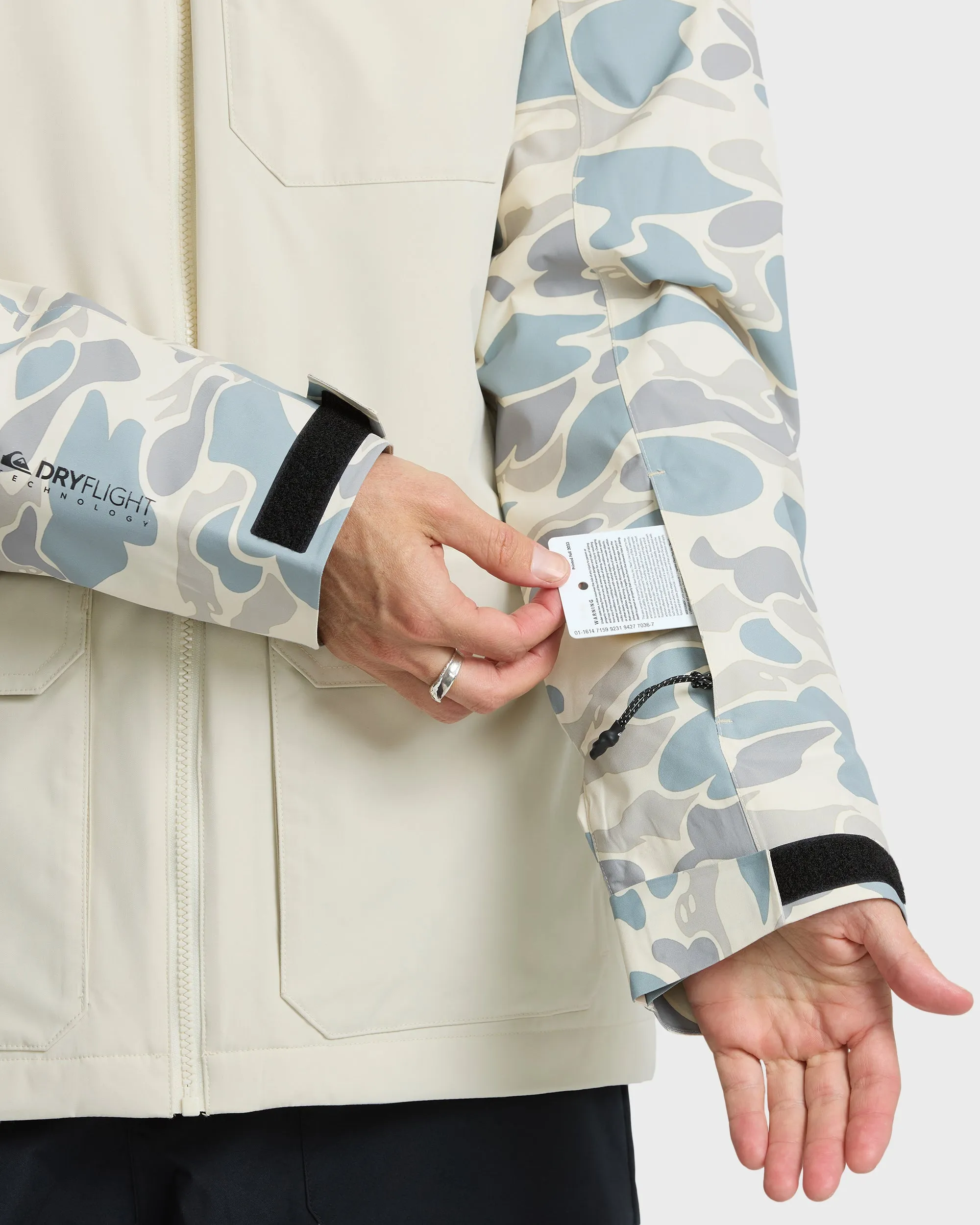 Mission Printed 20K Snow Jacket - Bone White sold by Quiksilver product image thumbnail 5