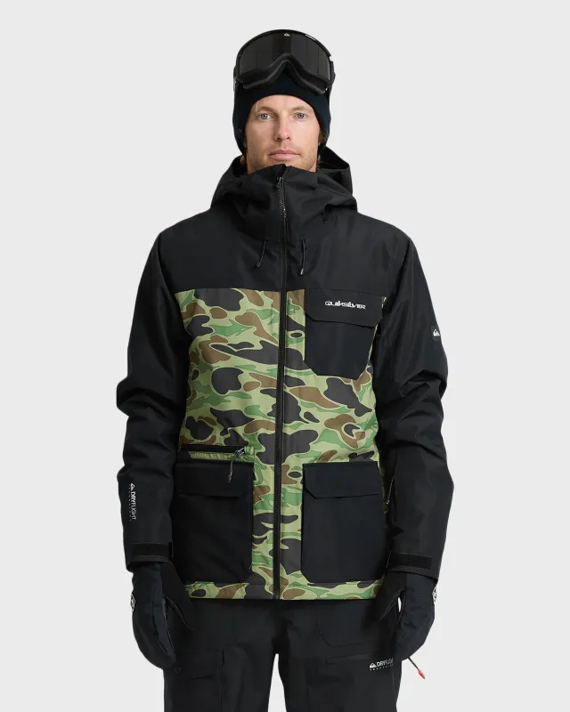 Mission Printed 20K Snow Jacket - Black made by Quiksilver