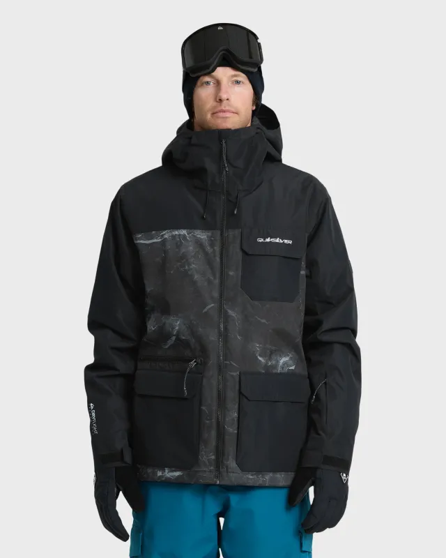 Mission Printed 20K Snow Jacket - Anthracite made by Quiksilver