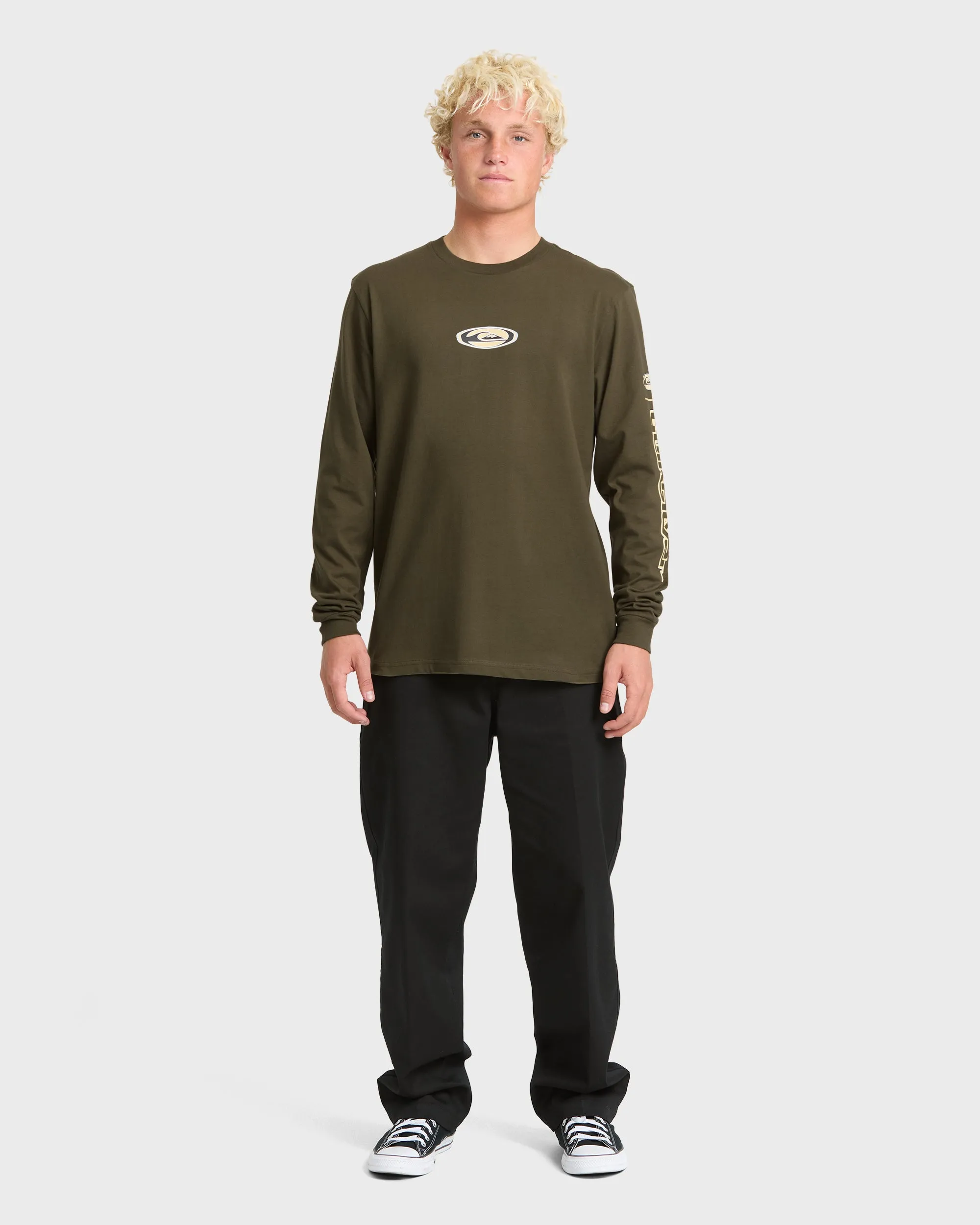 Radiation Long Sleeve Cotton T-Shirt - Grape Leaf sold by Quiksilver product image thumbnail 3