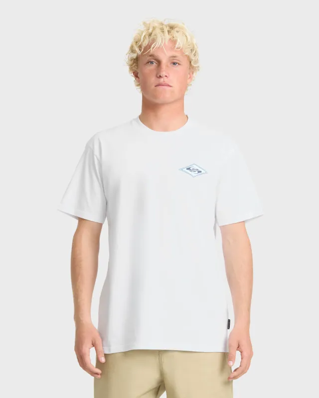 Fun Zone Classic Short Sleeve Cotton T-Shirt - White made by Quiksilver