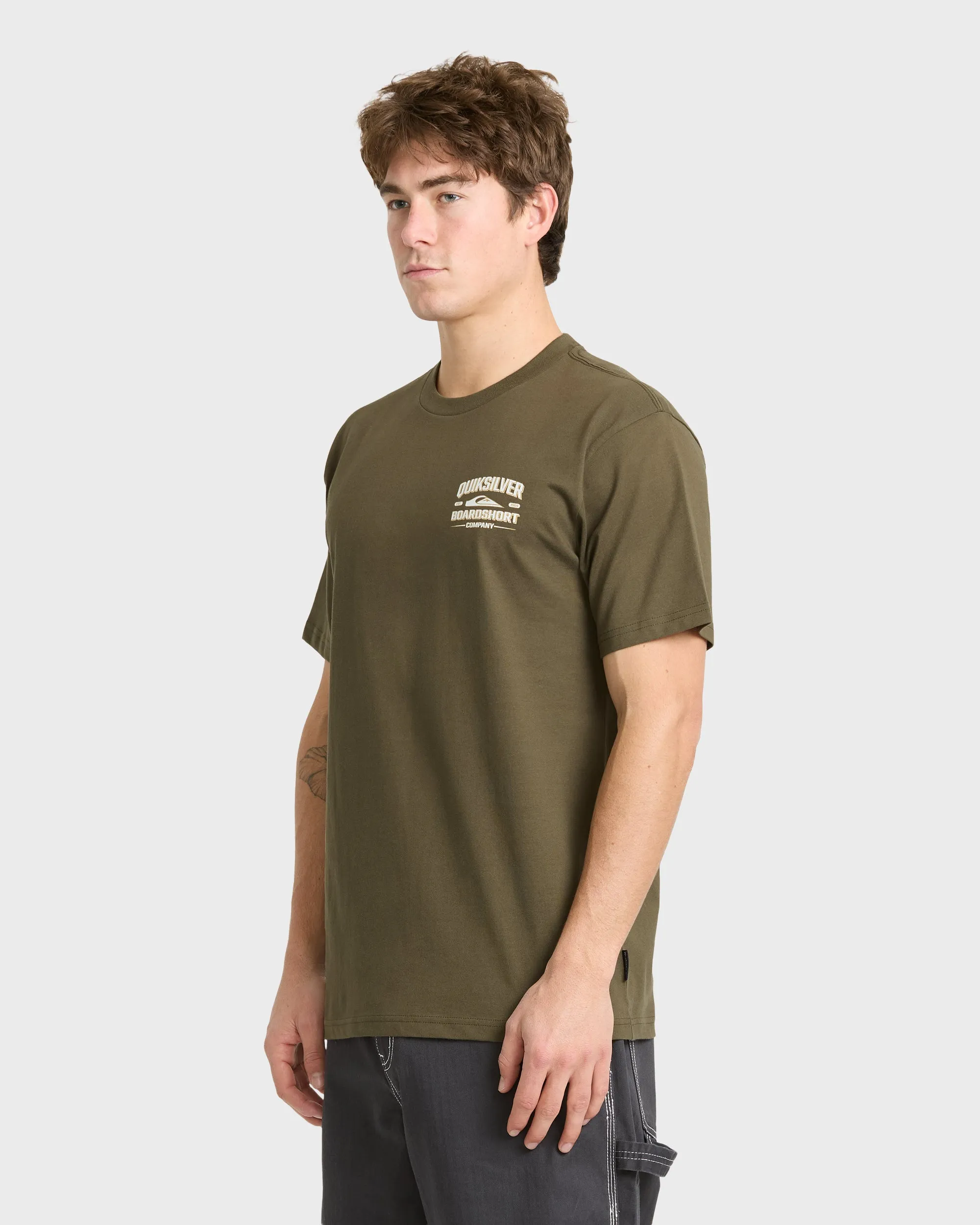Stack Up Short Sleeve Cotton T-Shirt - Grape Leaf sold by Quiksilver product image thumbnail 4